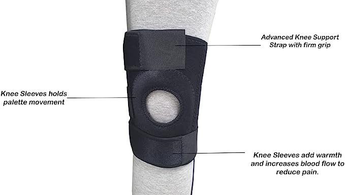 Knee Support for Knee Pain Relief, Weightlifting, Running and Muscle Recovery