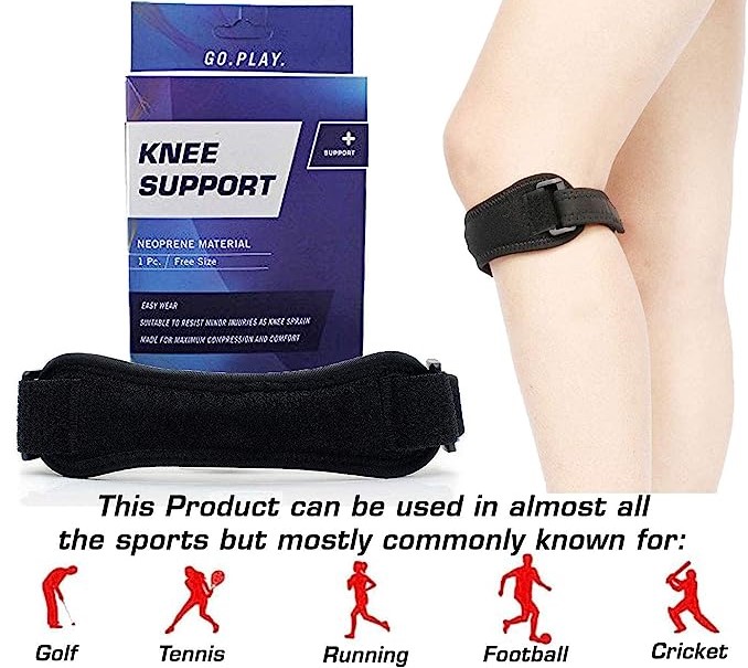 Adjustable Knee Support Patella|knee support for men and women|knee cap|Knee brace|Knee Guard Pack-2