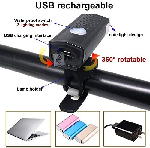 Combo 2 in 1 of Rechargeable Head Cycle Light and Cycle Tail Light Cycle Light led for Bicycle