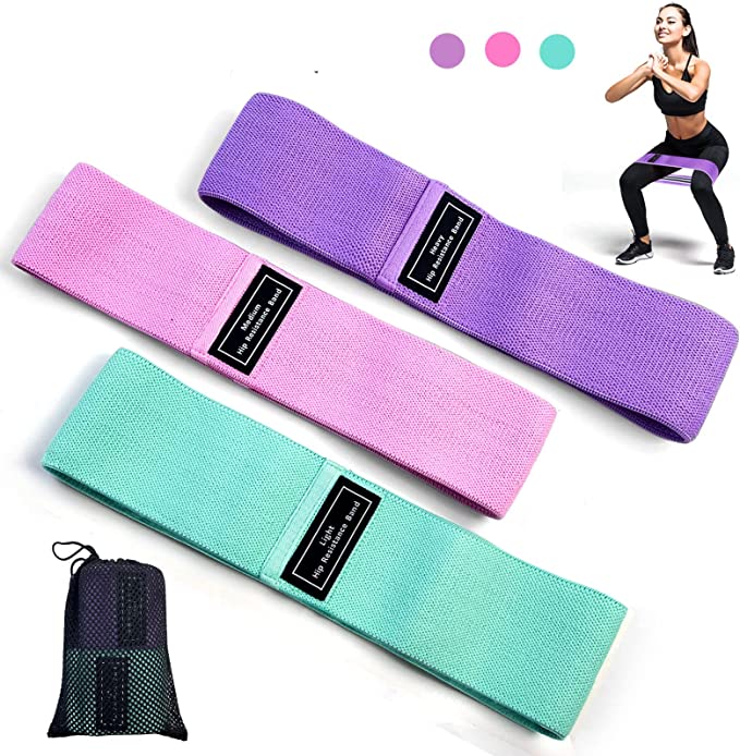 Resistance Bands for Legs and Butt, Exercise Bands Hip Bands Wide Booty Bands Workout Bands Sports Fitness Bands Stretch Resistance Loops Band Anti Slip Elastic