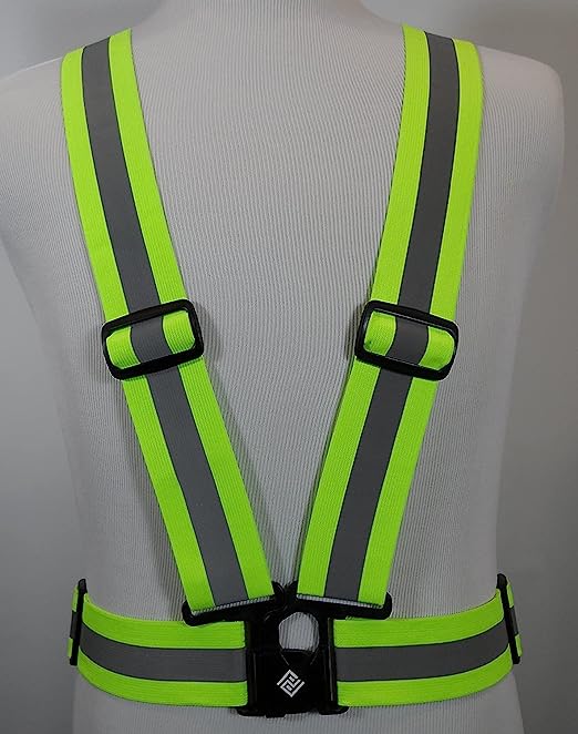 Reflective Vest, 2-Pack Reflective Gear High Visibility Suspenders Safety Lightweight Straps Running Vest for Running, Jogging, Hiking, Cycling