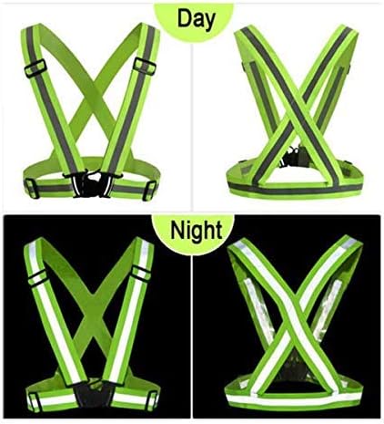 Reflective Vest, 2-Pack Reflective Gear High Visibility Suspenders Safety Lightweight Straps Running Vest for Running, Jogging, Hiking, Cycling