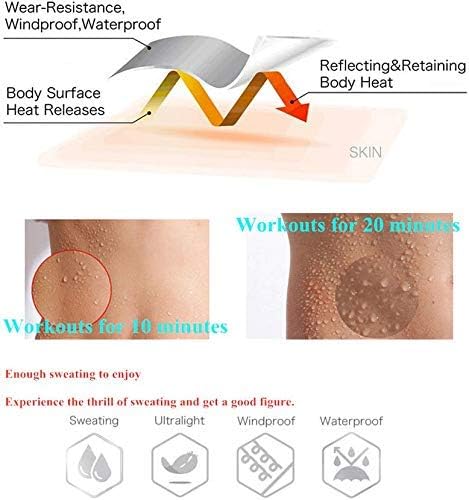 Weight Loss Sweat Suit Anti-Rip Heavy Duty Full-Zip Sauna Suit Fitness Exercise Gym Top Pant with Hood for Men Women