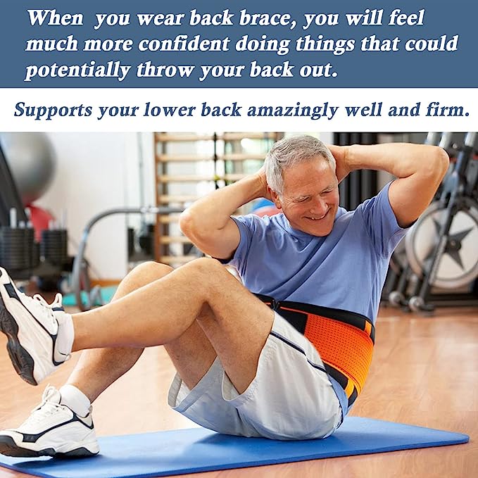 Waist Trainer for Women, Sweat Belt Men, Belly Trimmer, Lower Back Support with Adjustable Pressure Straps