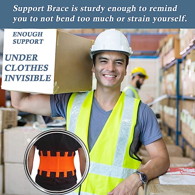 Waist Trainer for Women, Sweat Belt Men, Belly Trimmer, Lower Back Support with Adjustable Pressure Straps