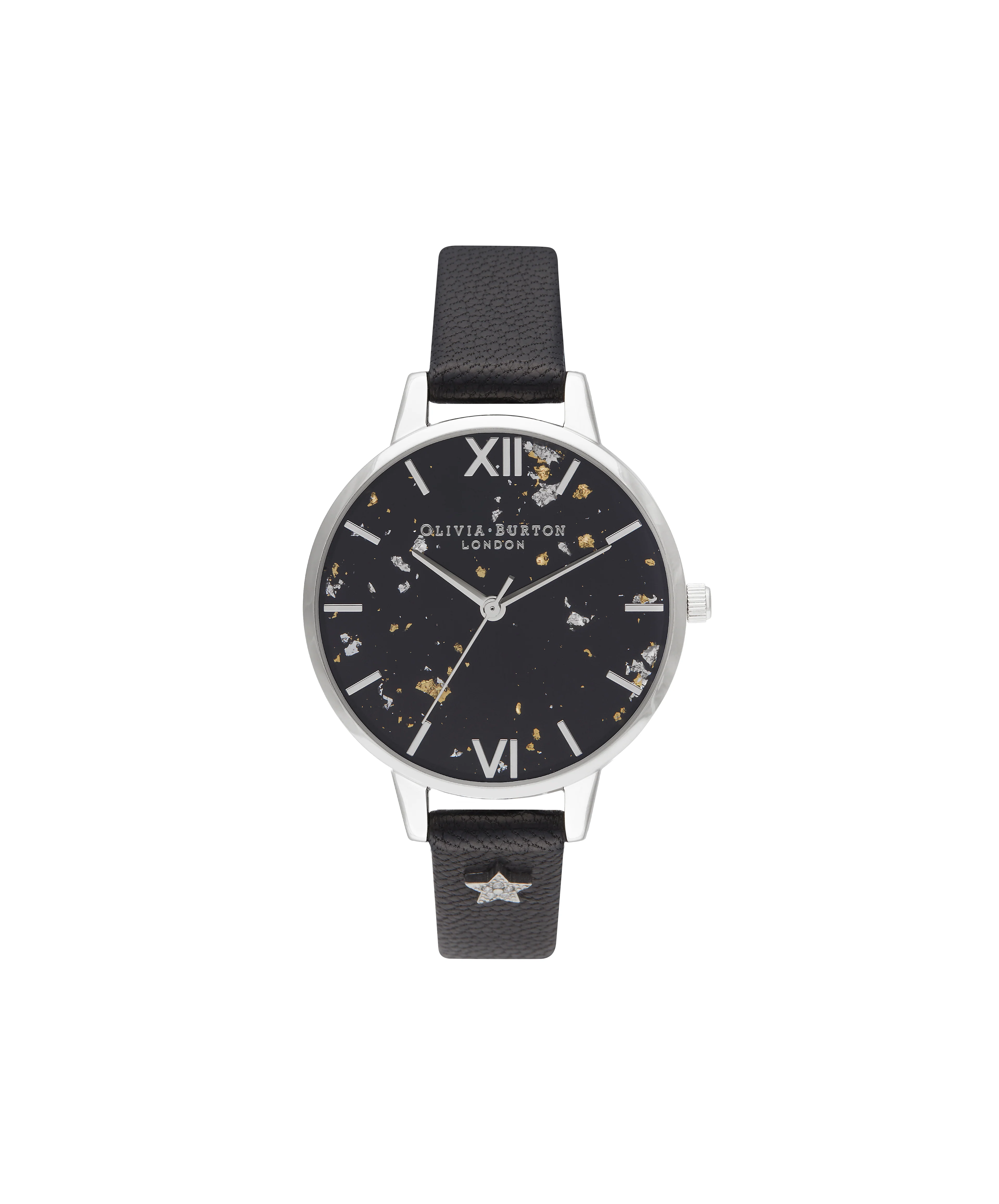 Olivia Burton Black/ Gold/ Silver Watch-OB16GD13