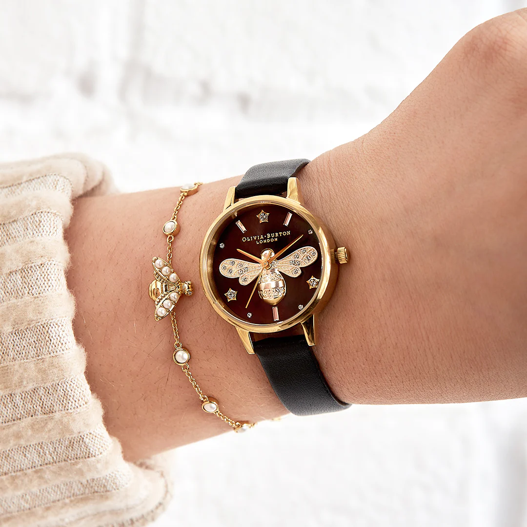 Olivia Burton Black Watch-OB16GB08