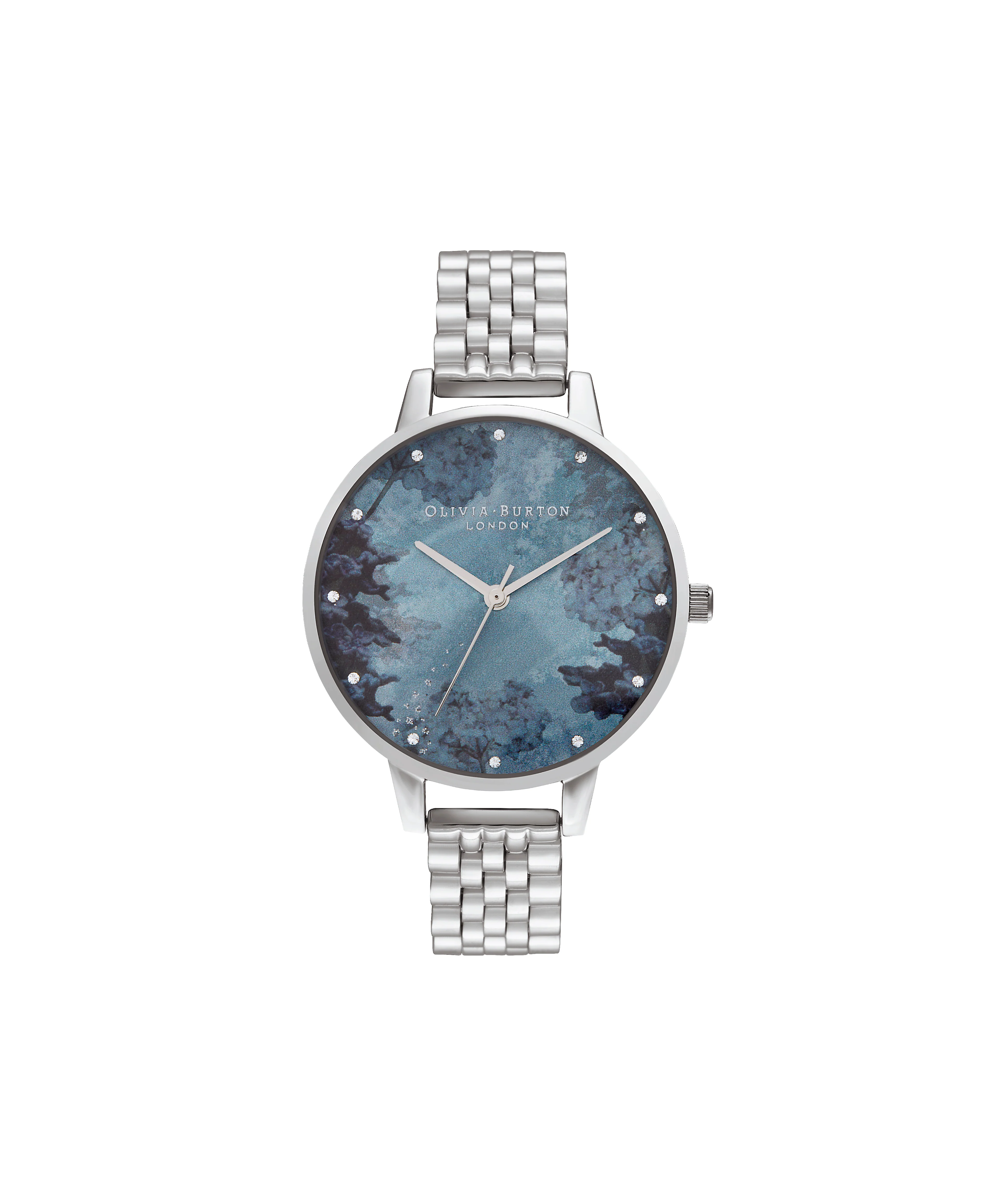Olivia Burton Blue/ Floral Watch