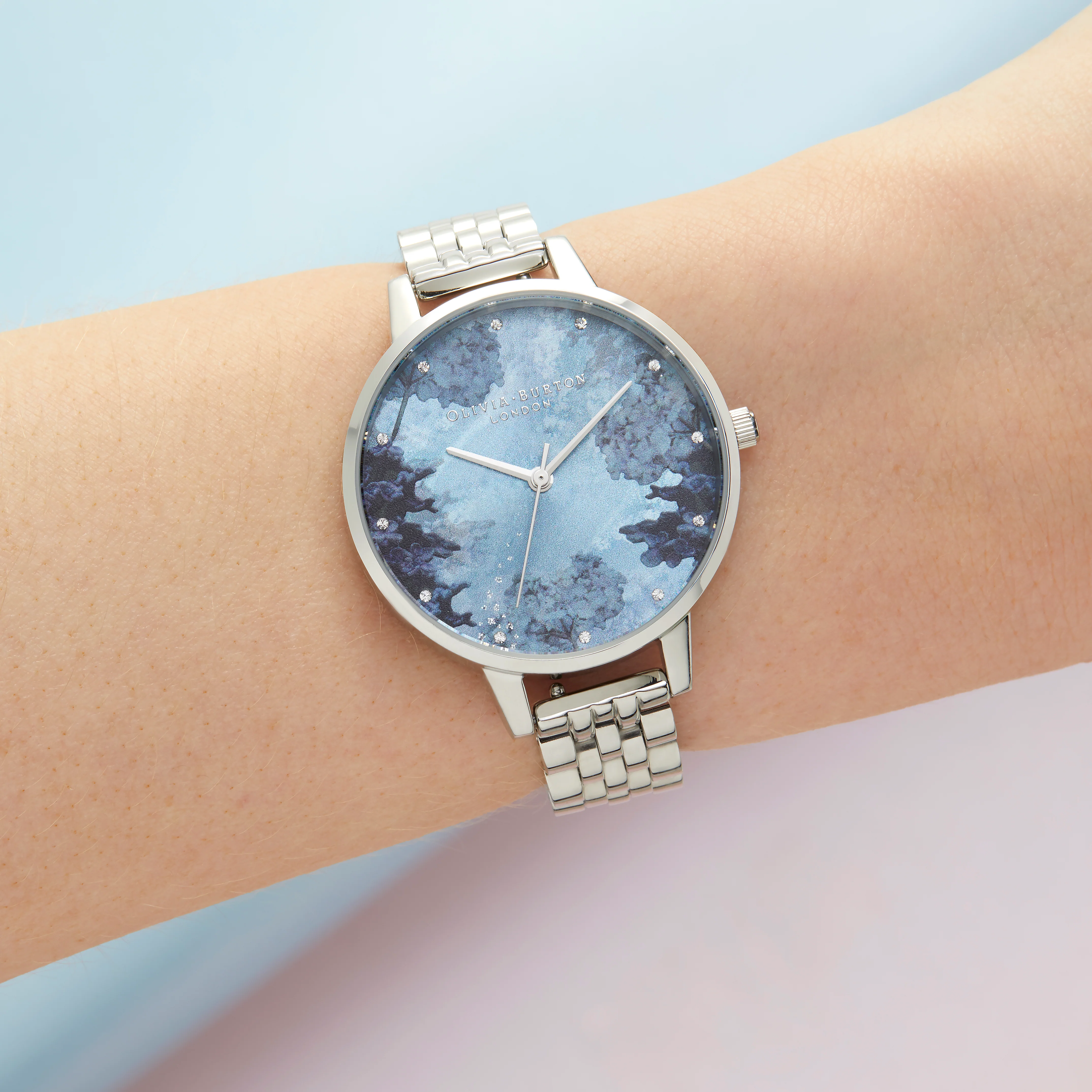 Olivia Burton Blue/ Floral Watch