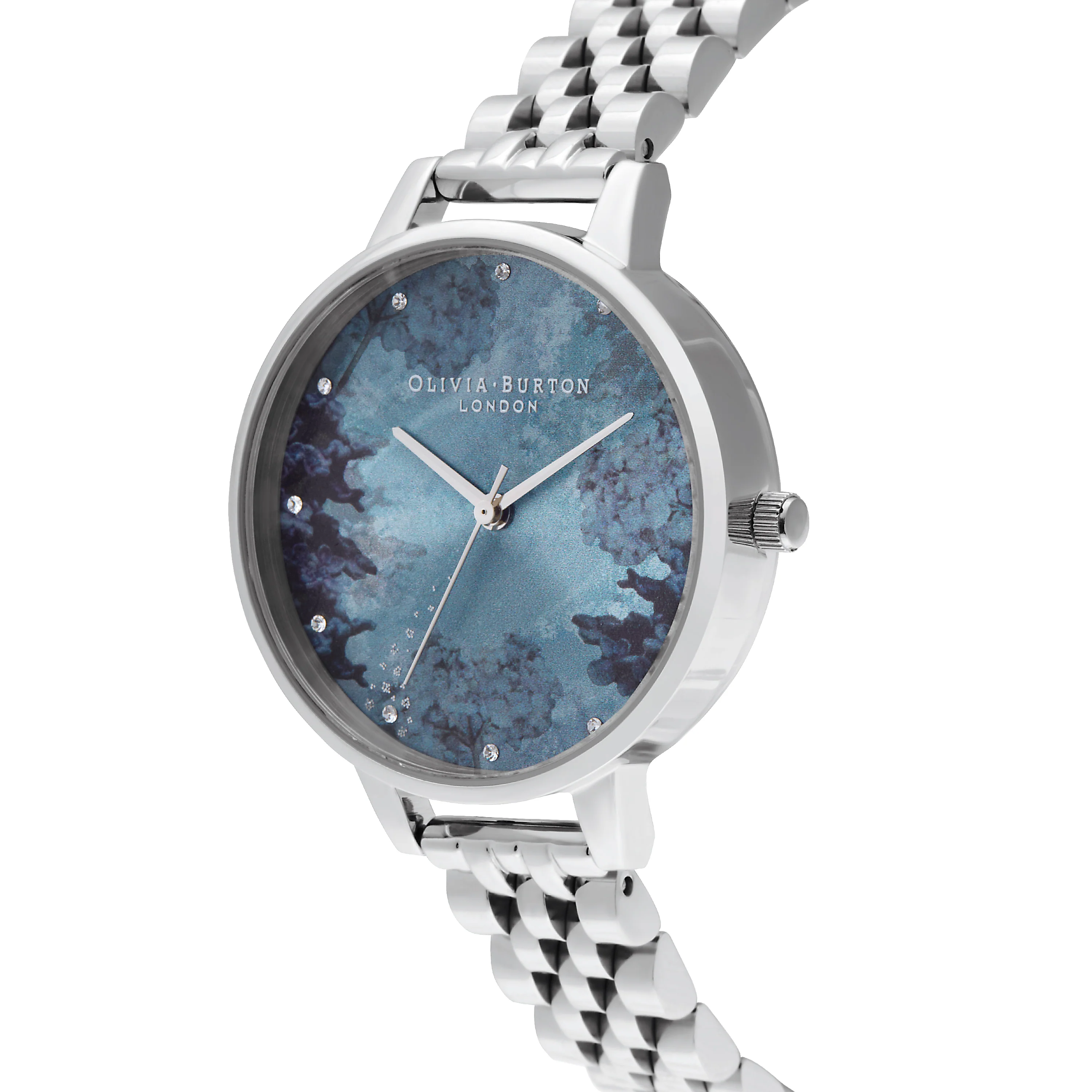 Olivia Burton Blue/ Floral Watch