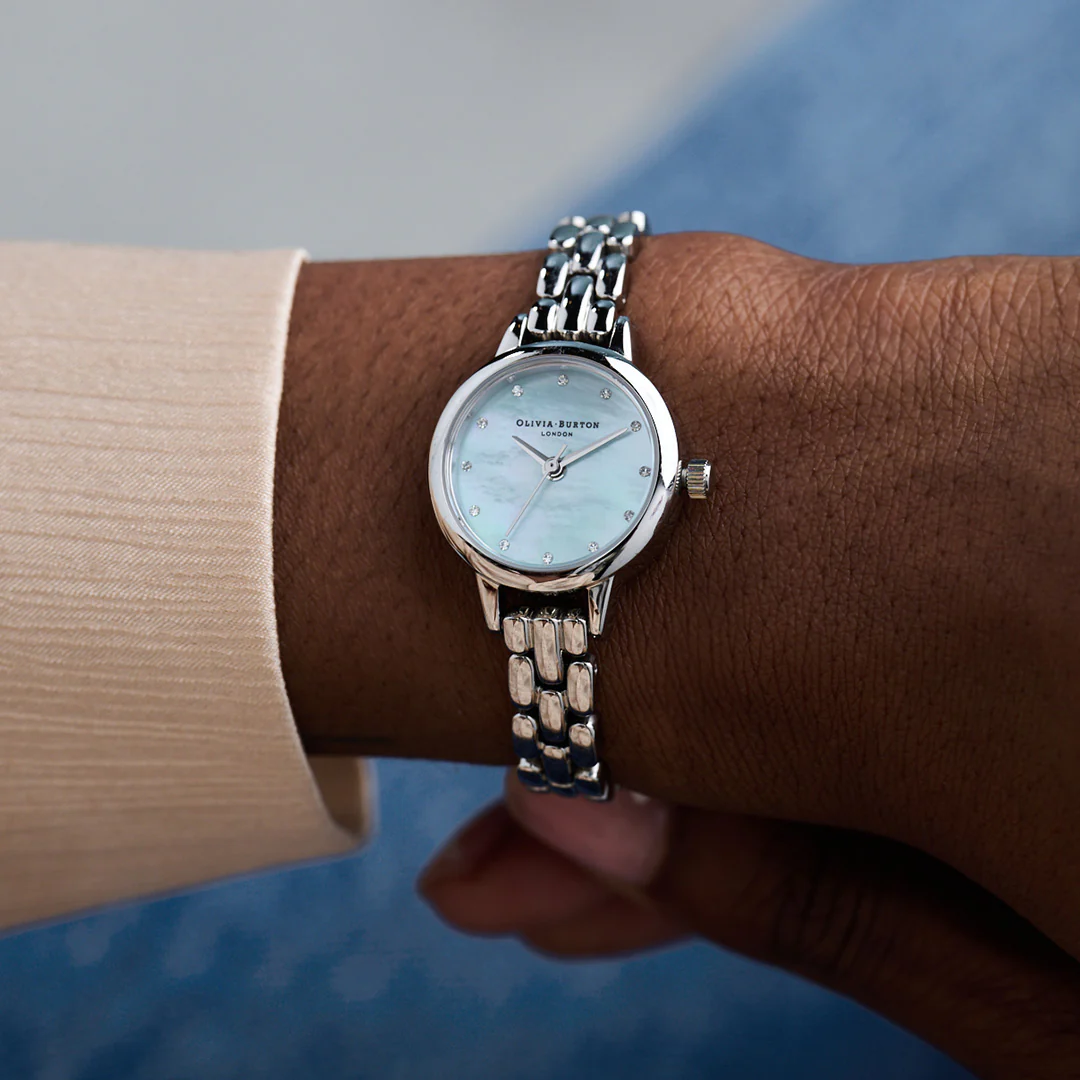 Olivia Burton Blue/ Stone Watch