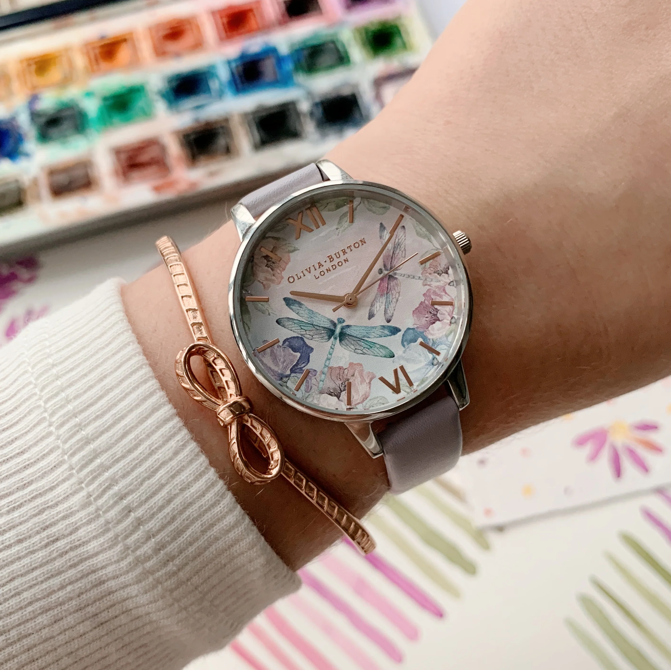 Olivia Burton Floral Watch-OB16PP78