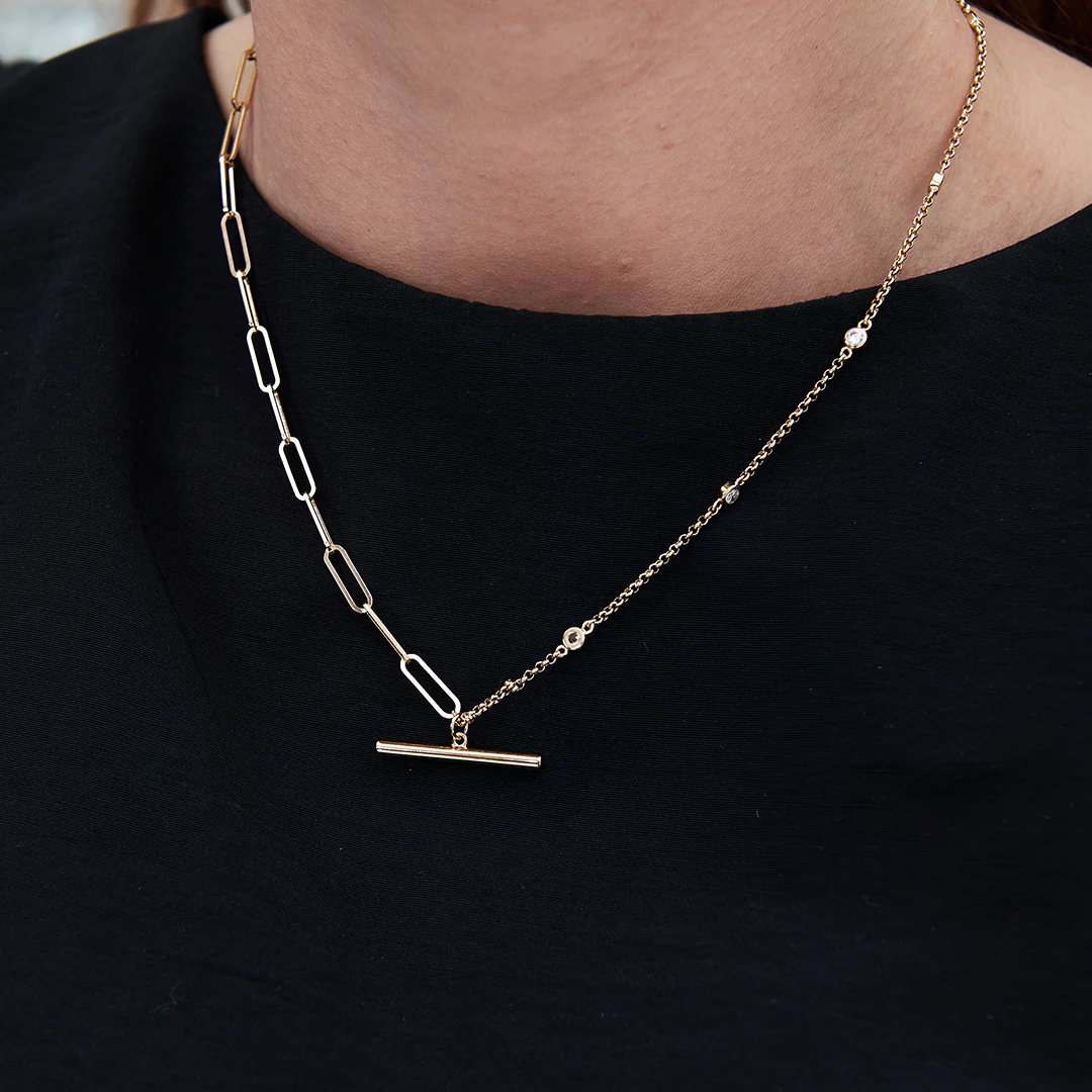 Olivia Burton Gold Necklace-OBJCON73