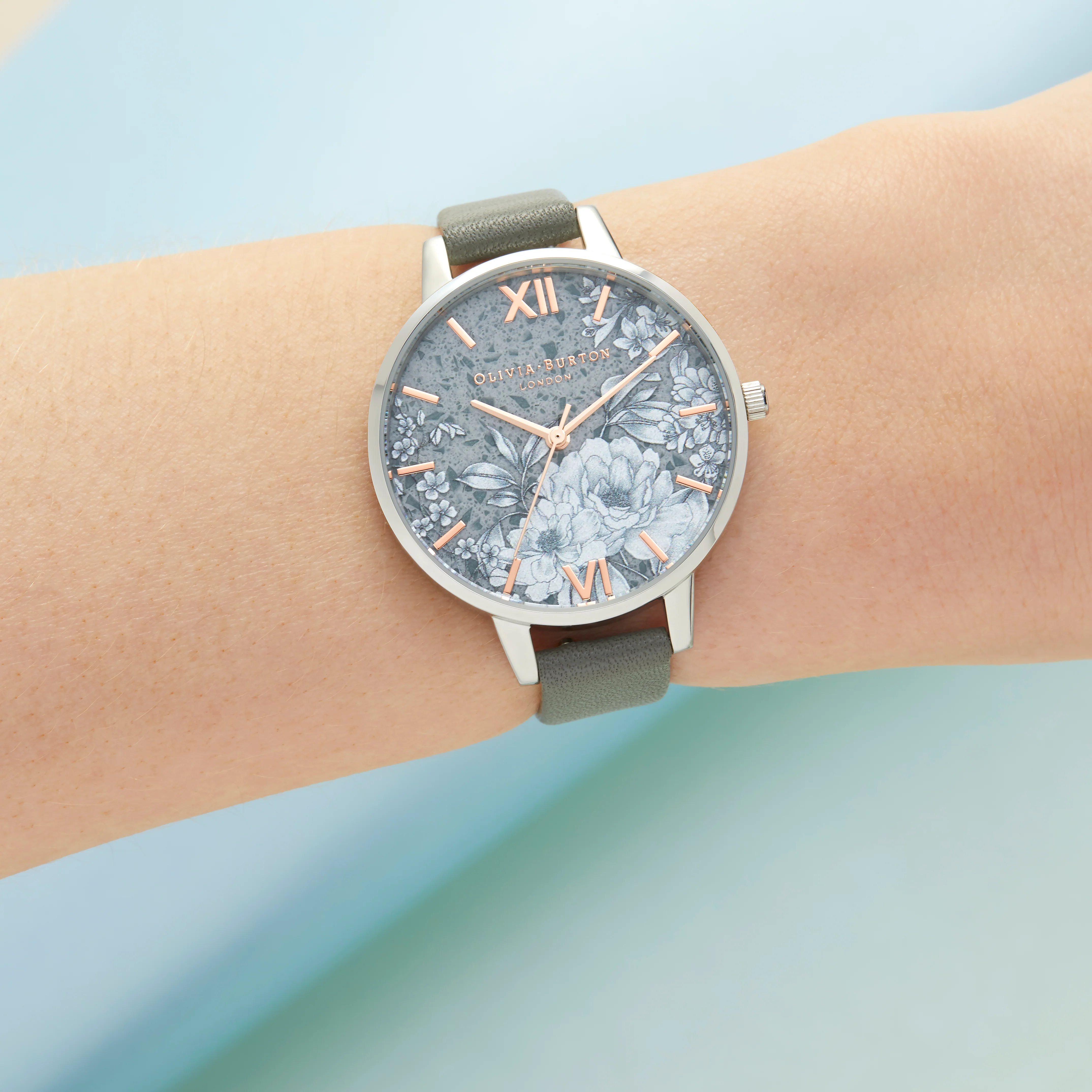 Olivia Burton Grey Terzo/ Floral Watch