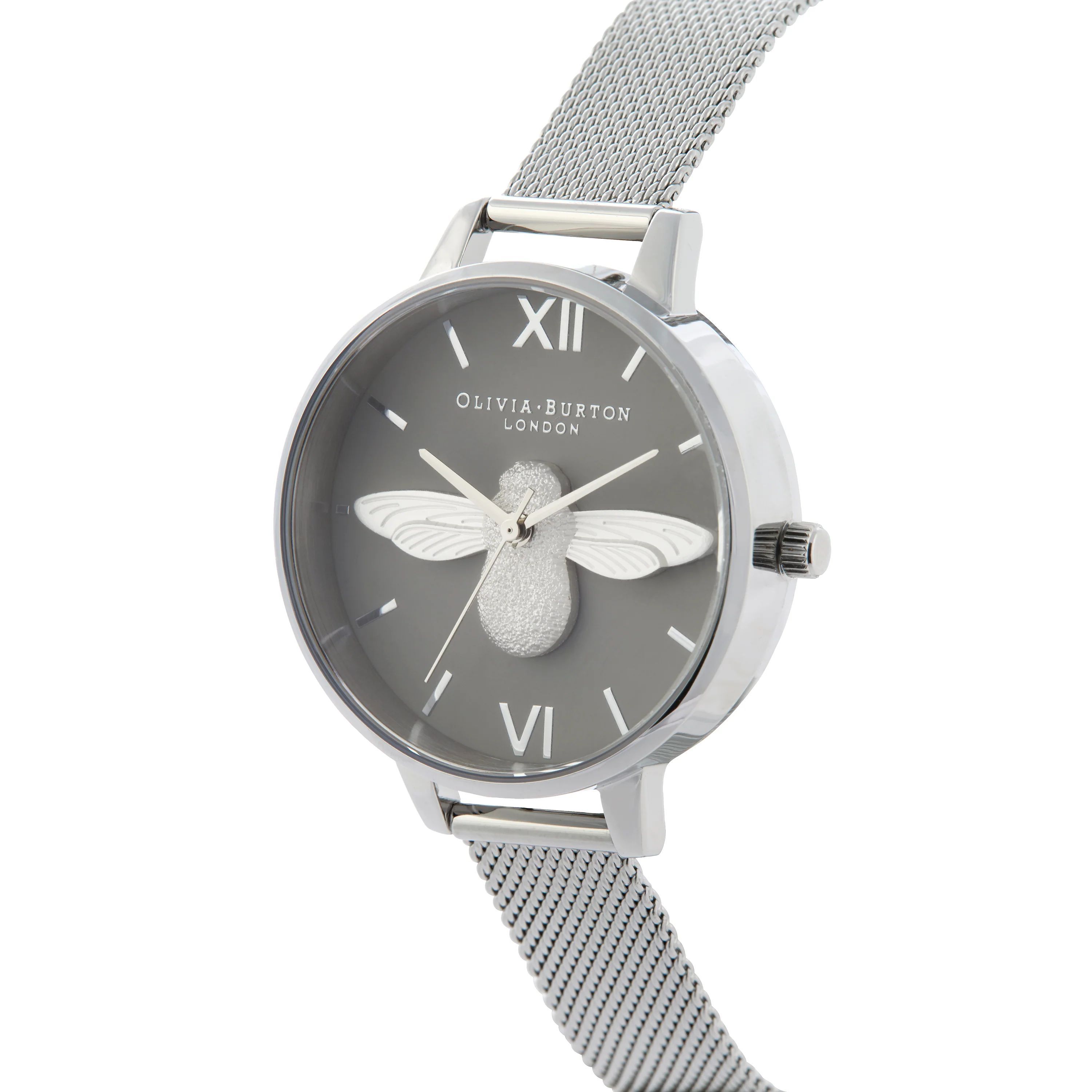 Olivia Burton Grey Watch-OB16AM159