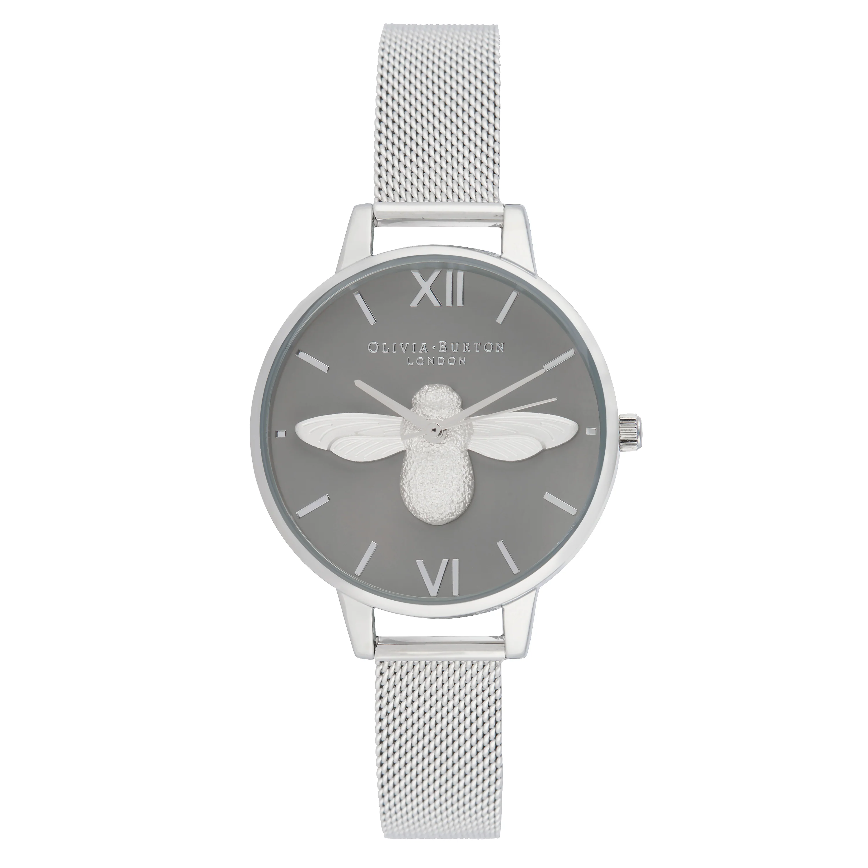 Olivia Burton Grey Watch-OB16AM159