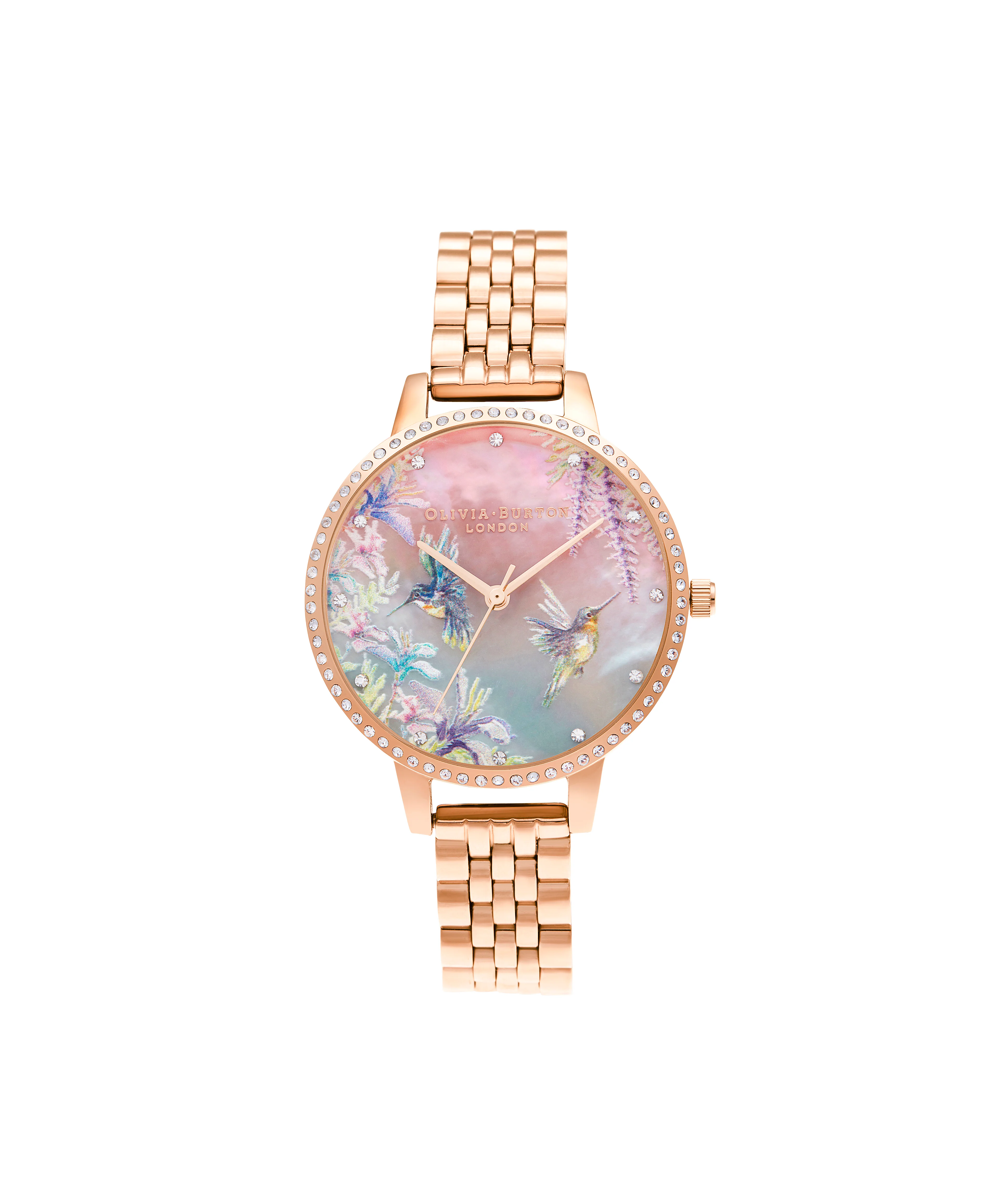 Olivia Burton Pink/ Green/ Stone Watch