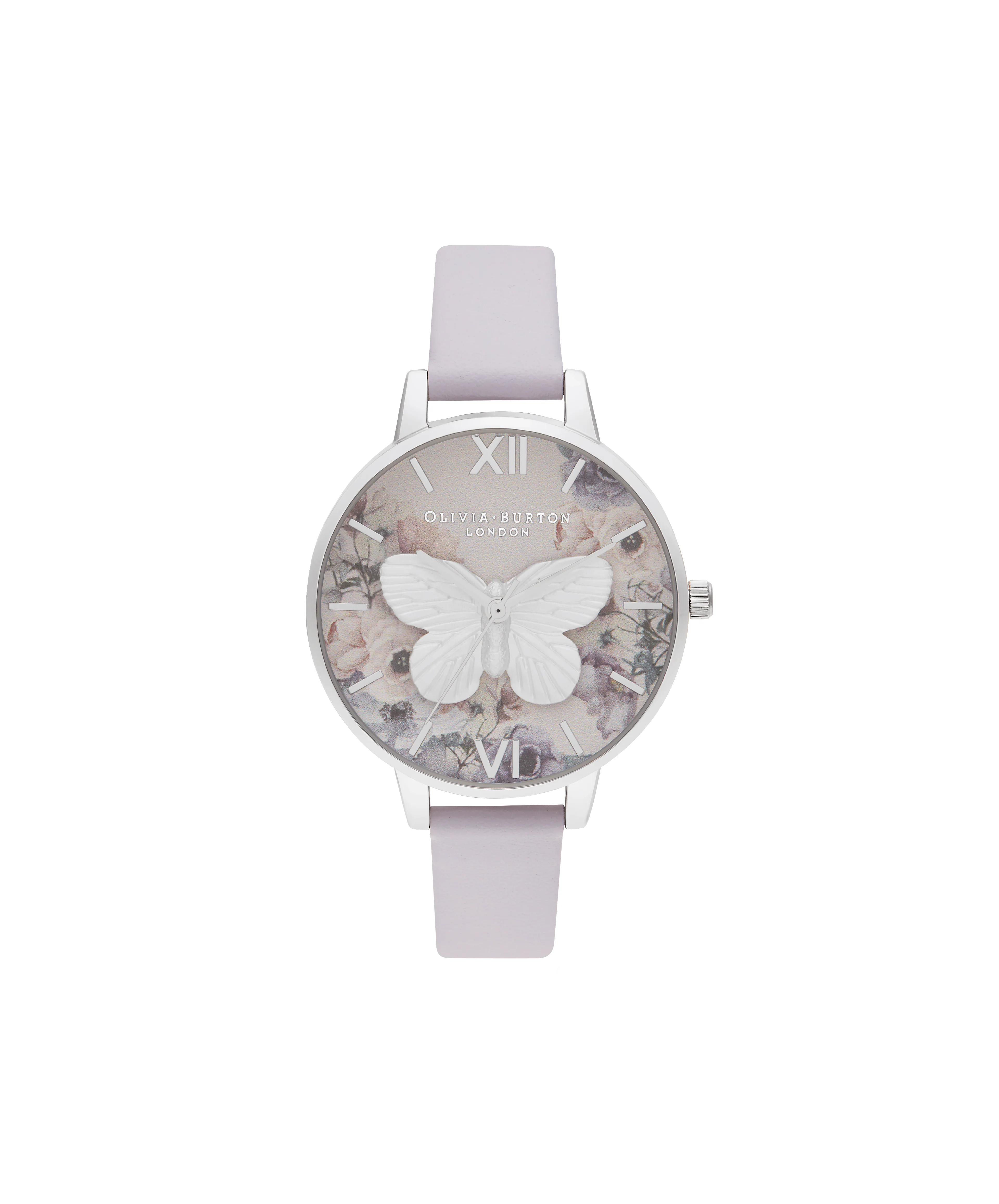 Olivia Burton Purple/ Floral/ Butterfly Watch