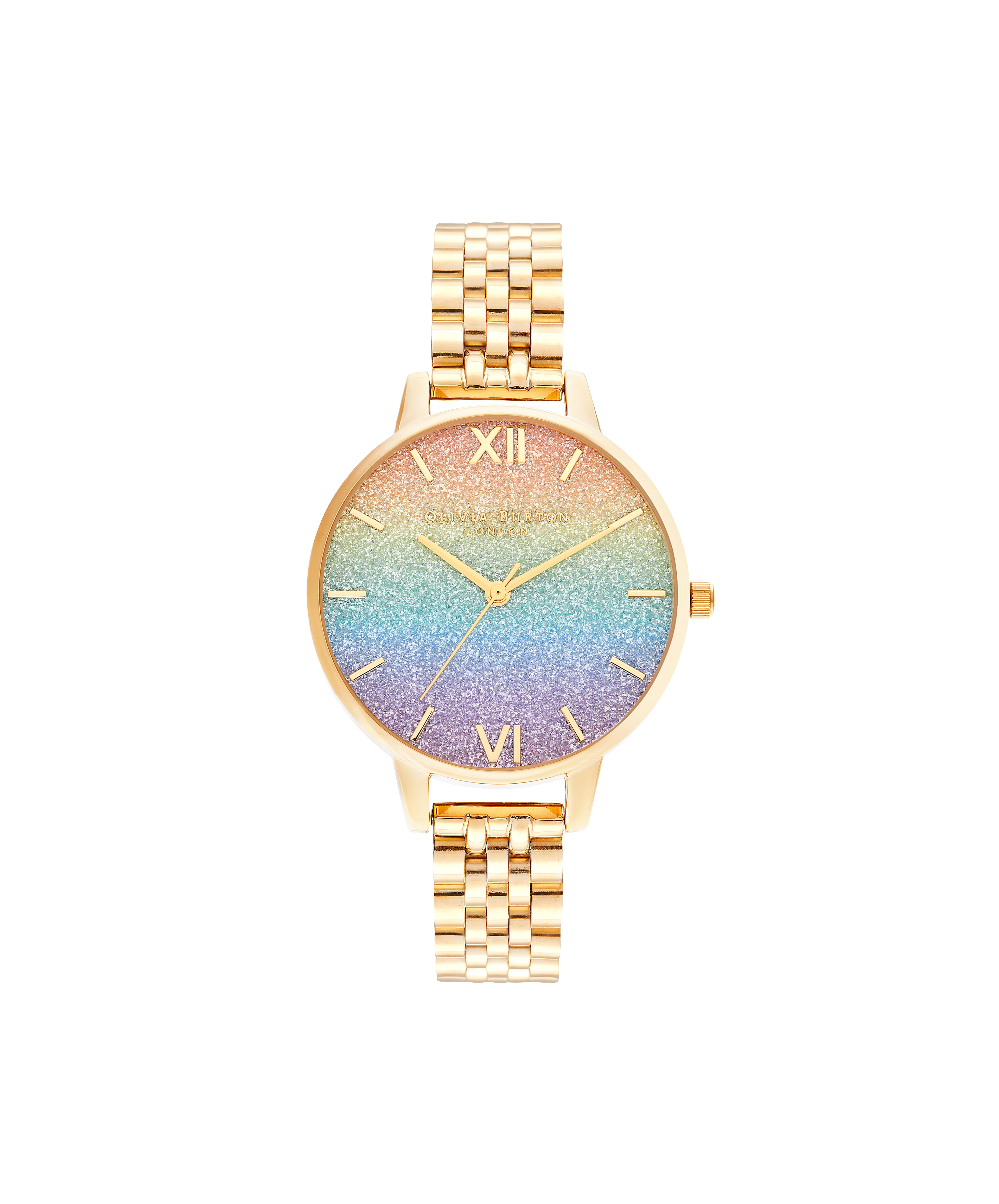 Olivia Burton Rainbow Glitter Watch