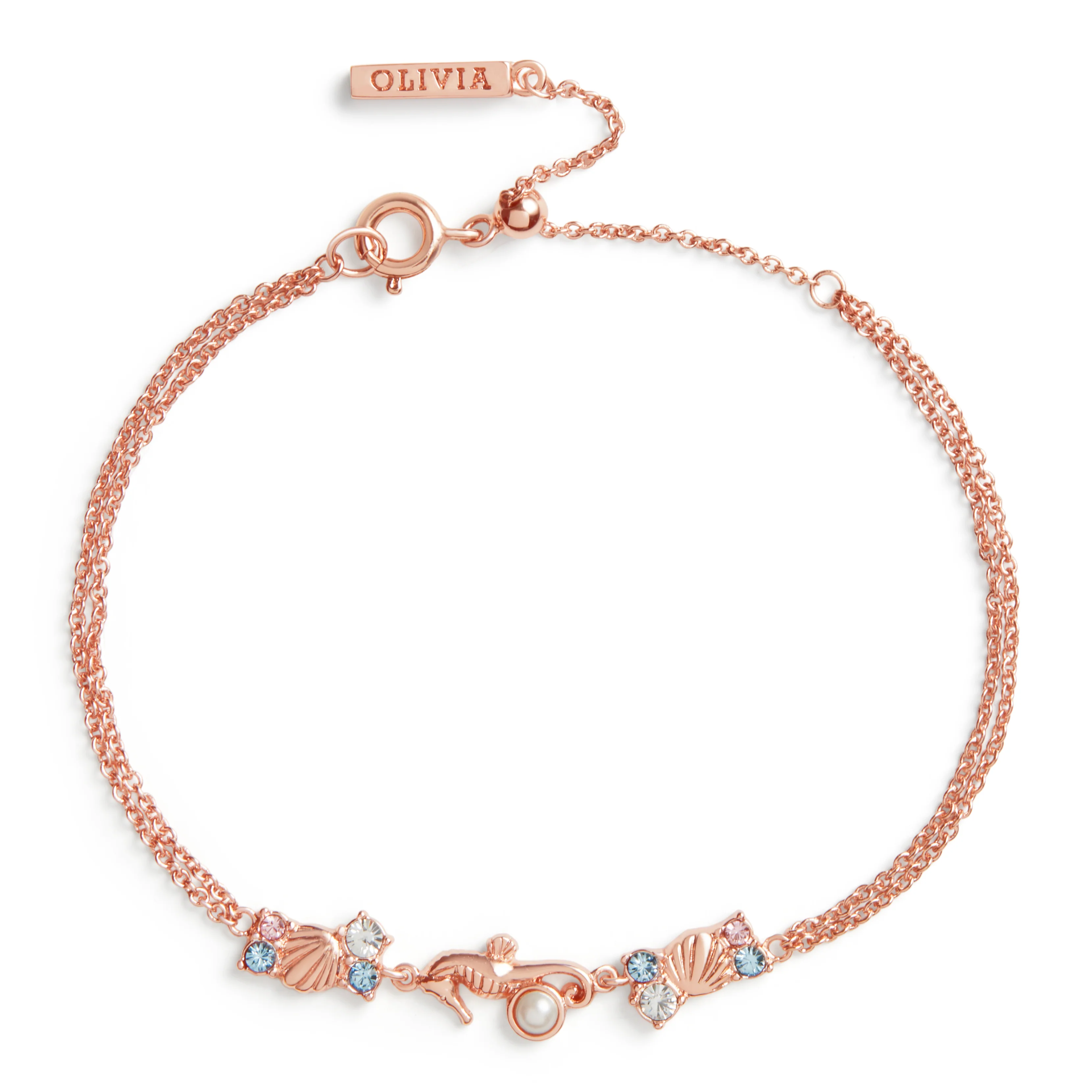Olivia Burton Rose Gold Bracelet-OBJSCB06