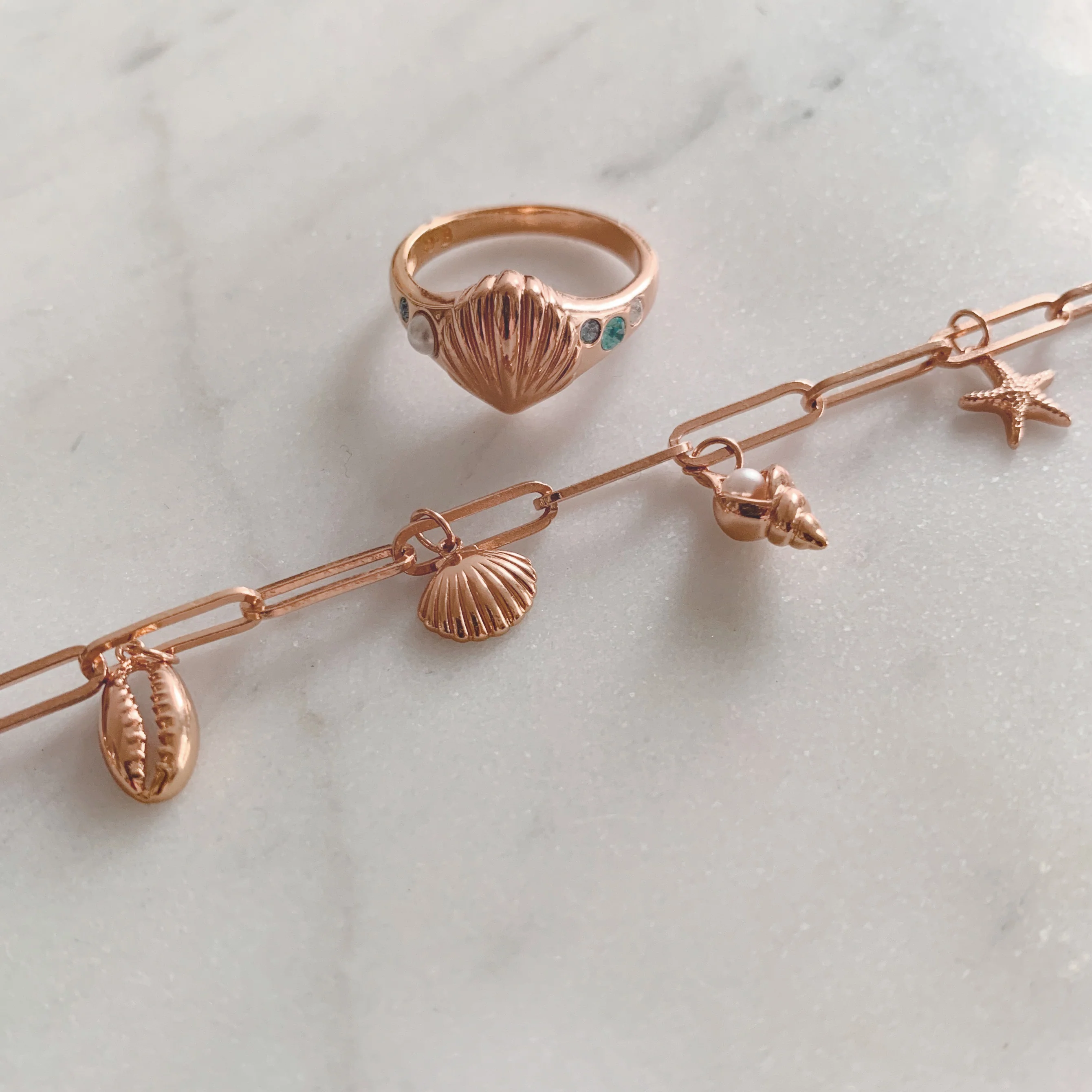 Olivia Burton Rose Gold Bracelet-OBJSCB10