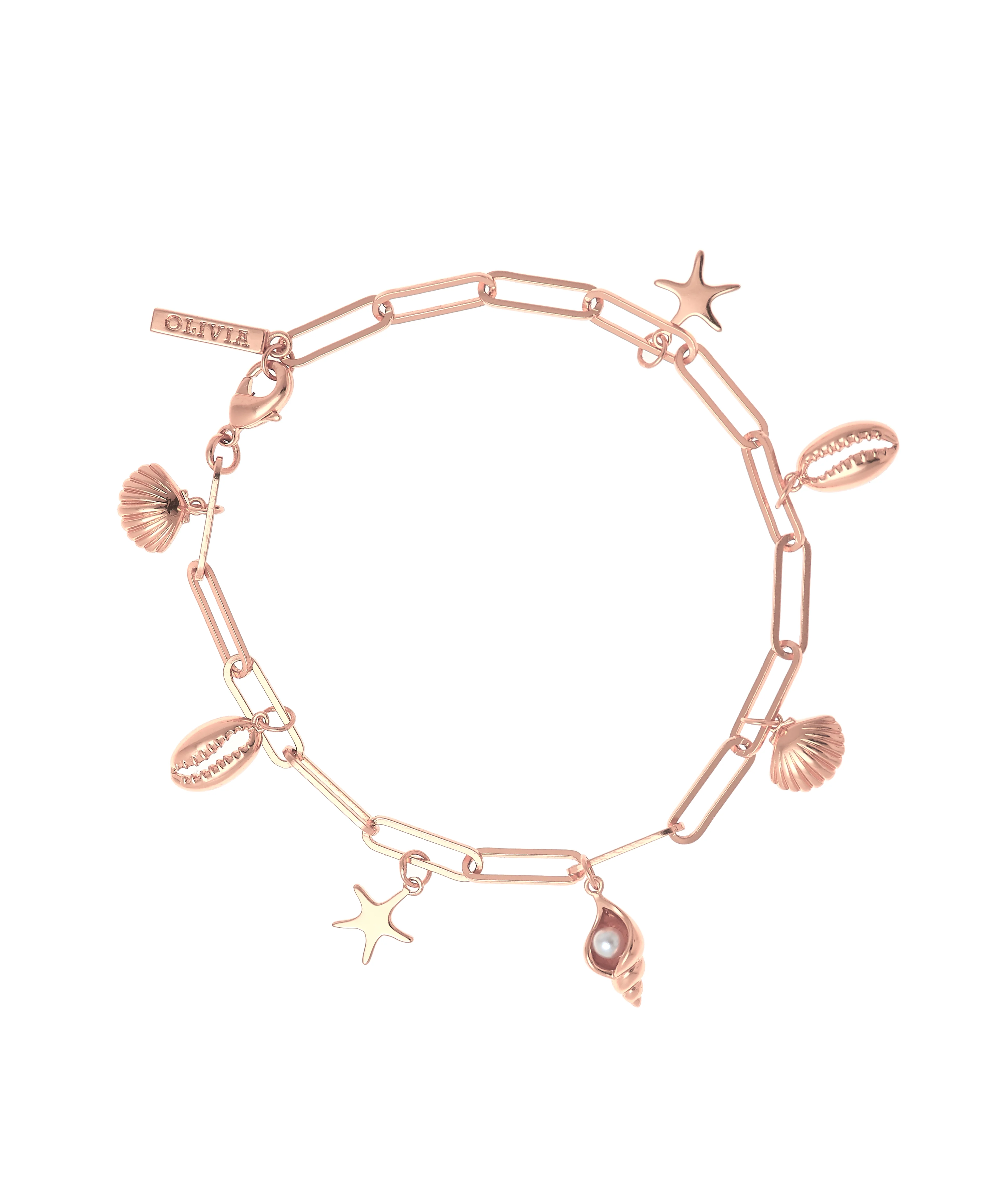 Olivia Burton Rose Gold Bracelet-OBJSCB10