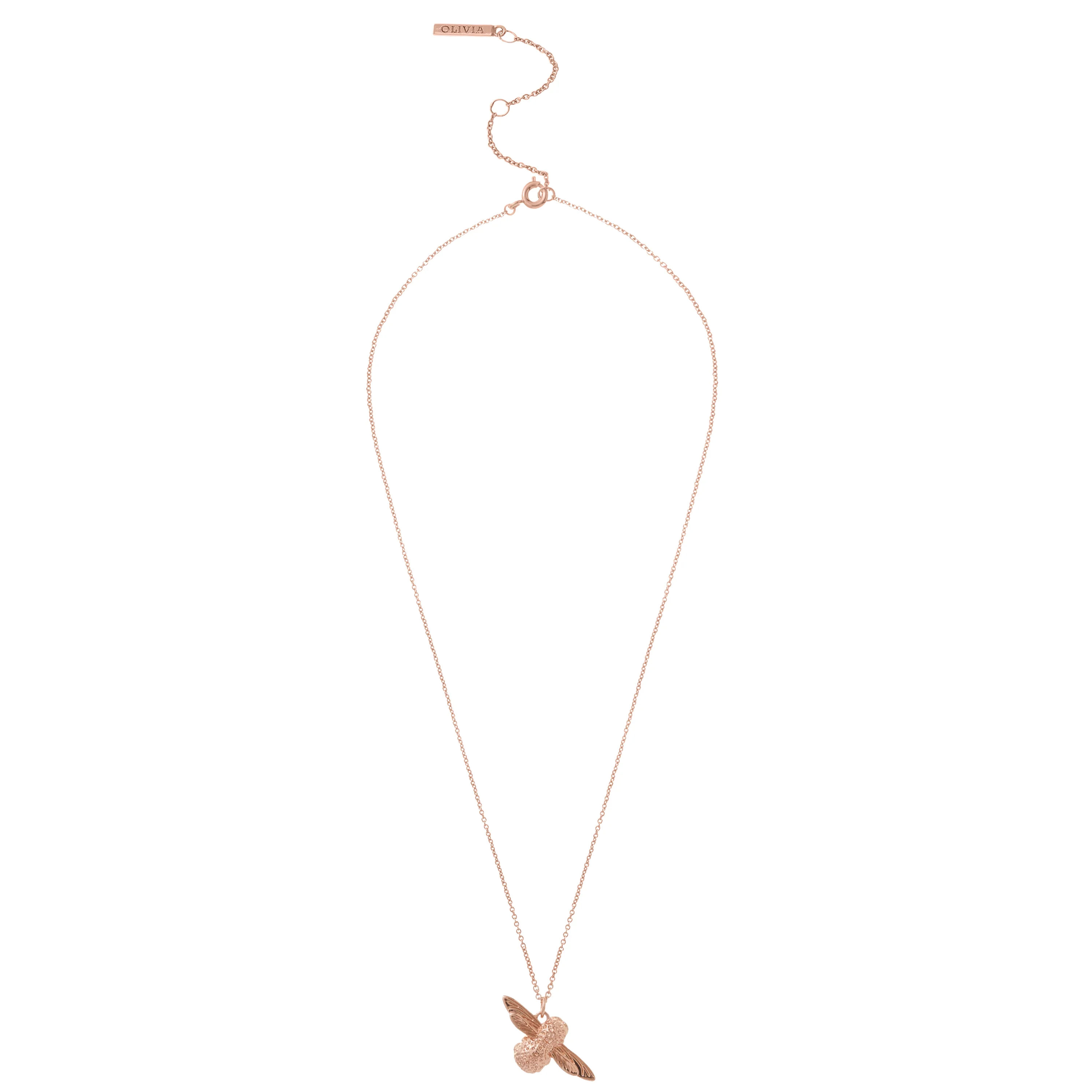 Olivia Burton Rose Gold Necklace-OBJ16AMN25