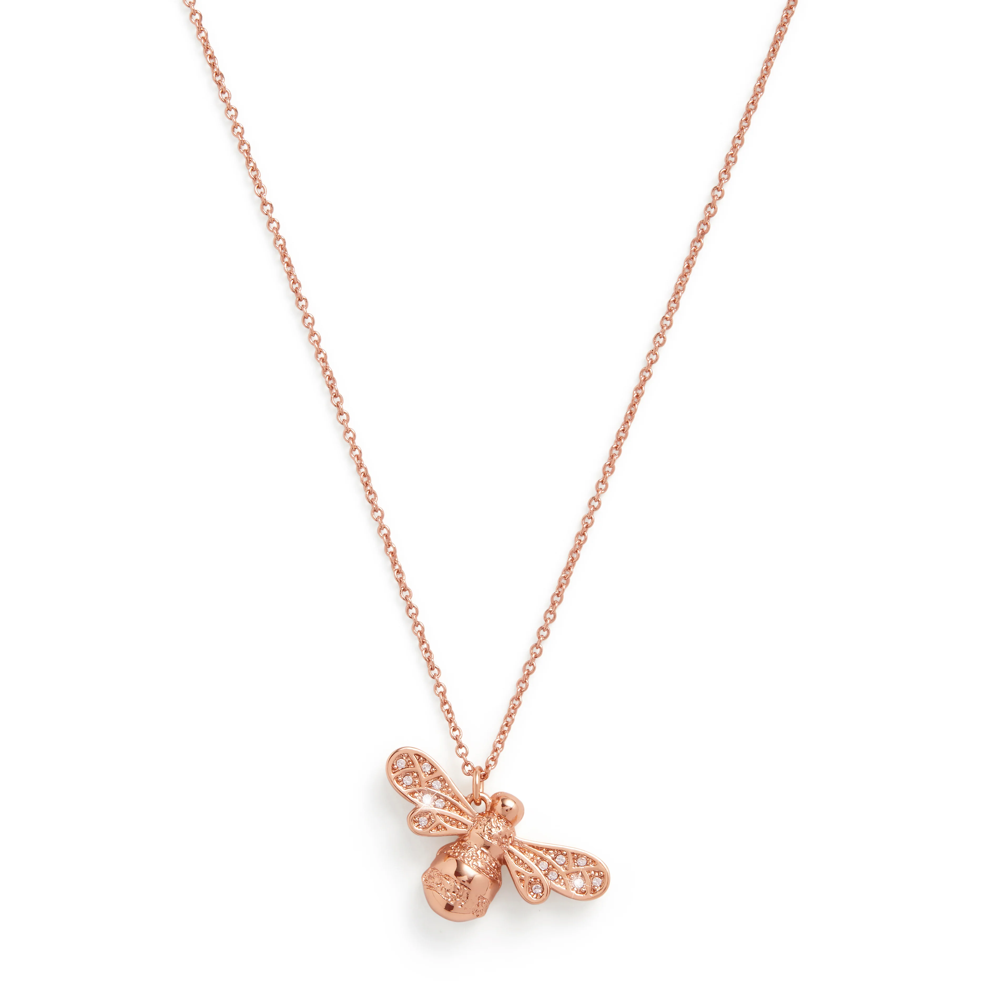 Olivia Burton Rose Gold Necklace-OBJAMN59