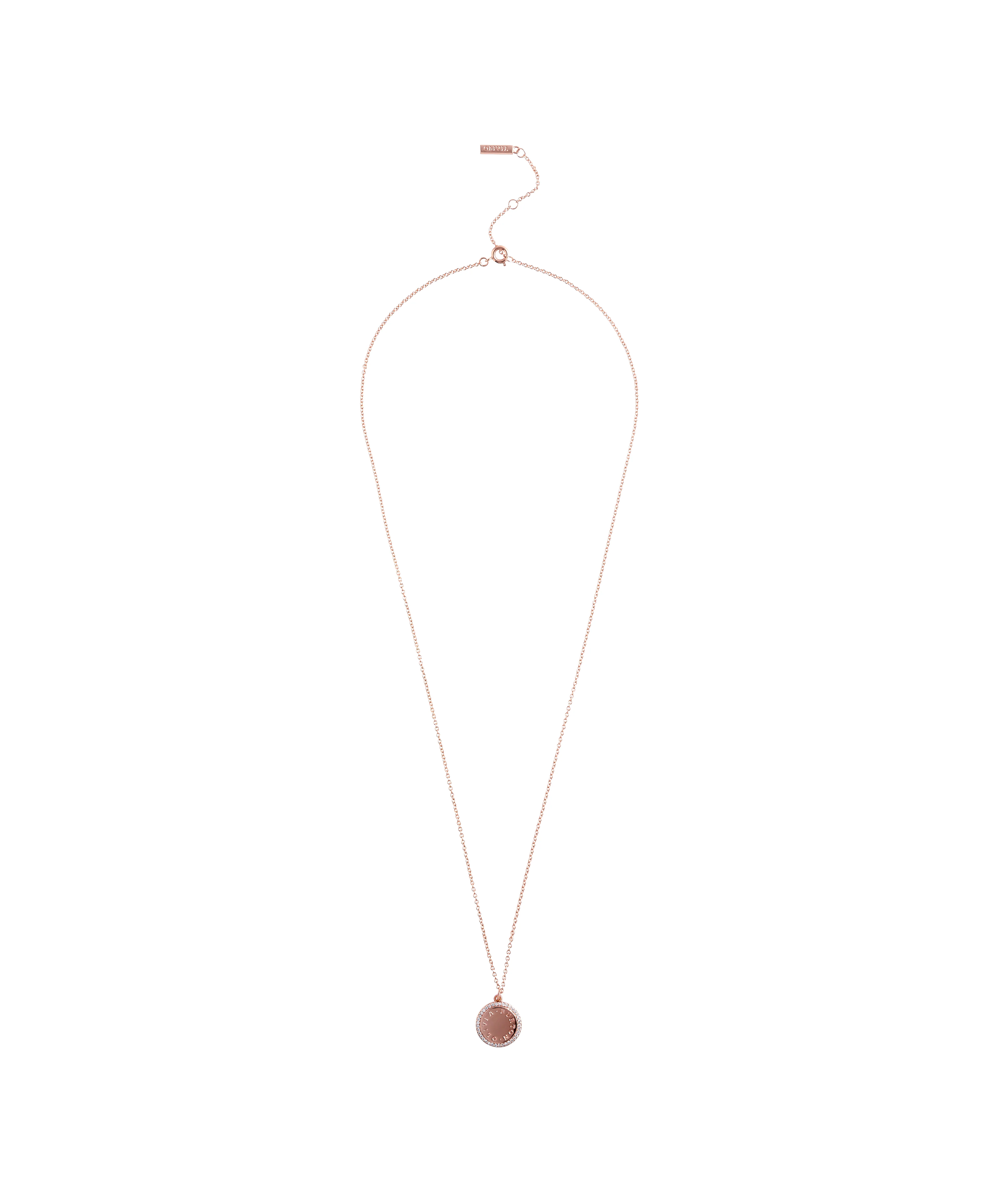 Olivia Burton Rose Gold Necklace-OBJCON77