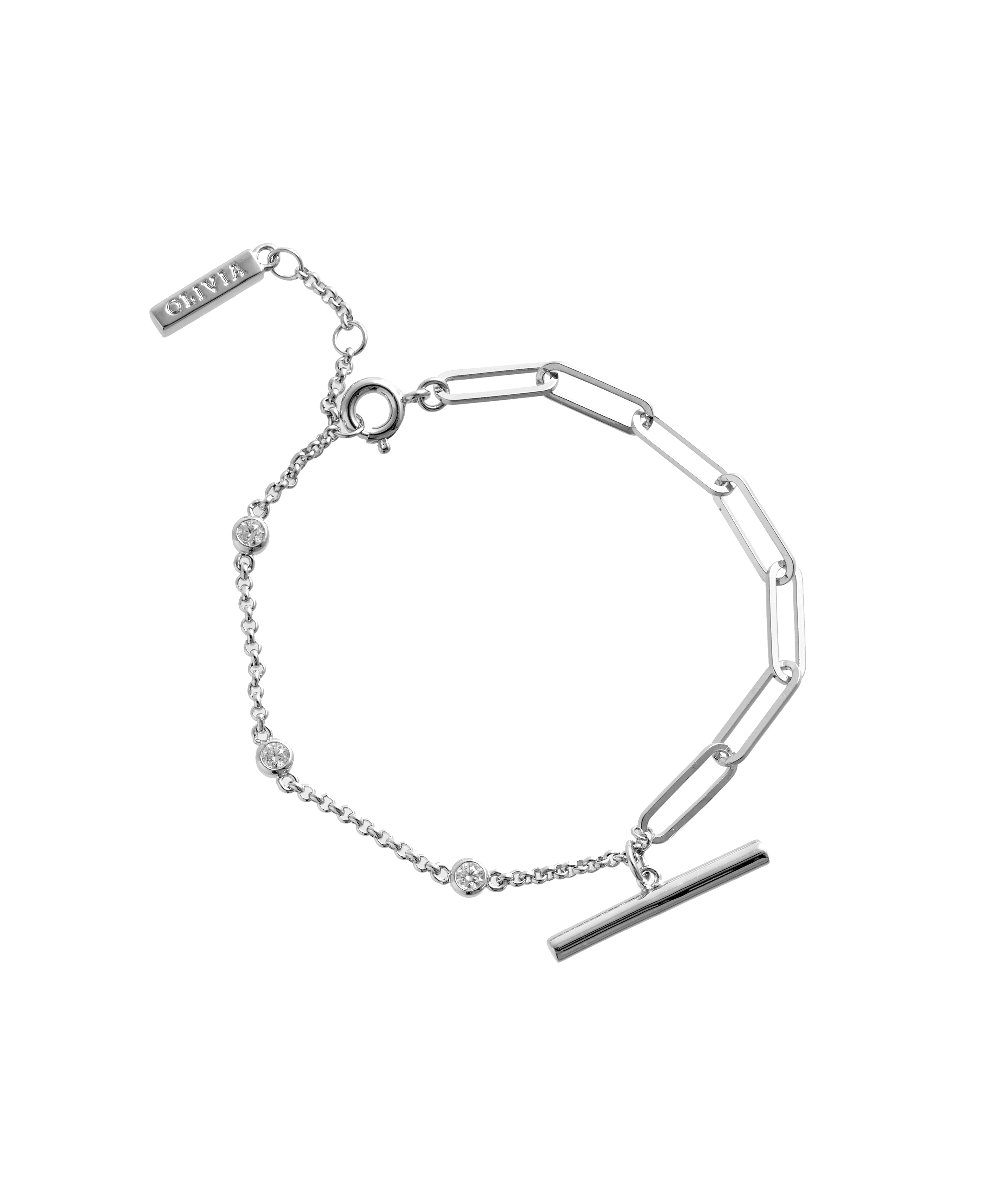 Olivia Burton Silver Bracelet-OBJCOB68