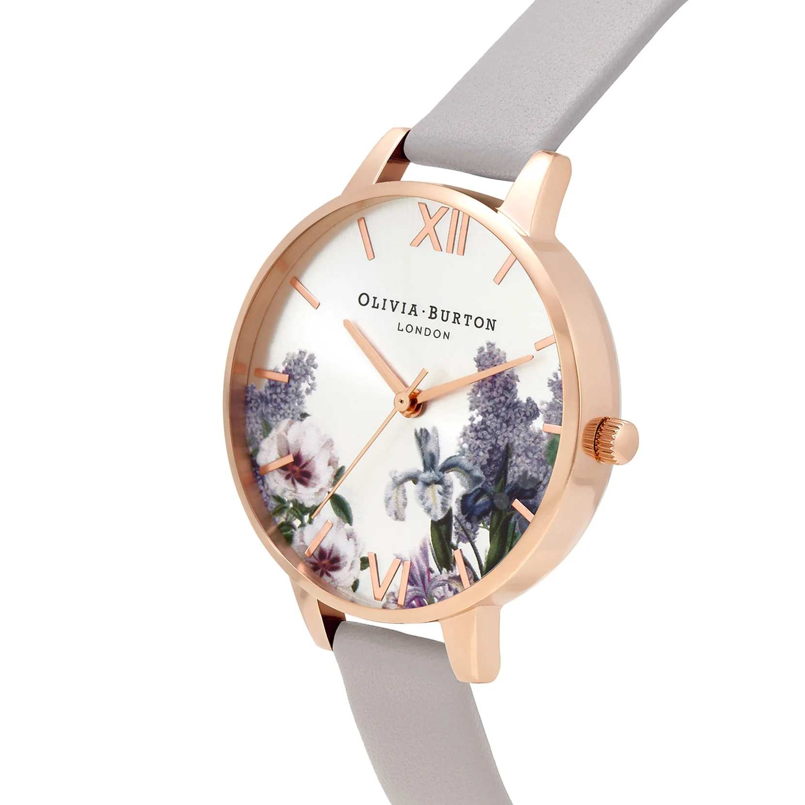 Olivia Burton Silver/ Floral Watch-OB16FS114