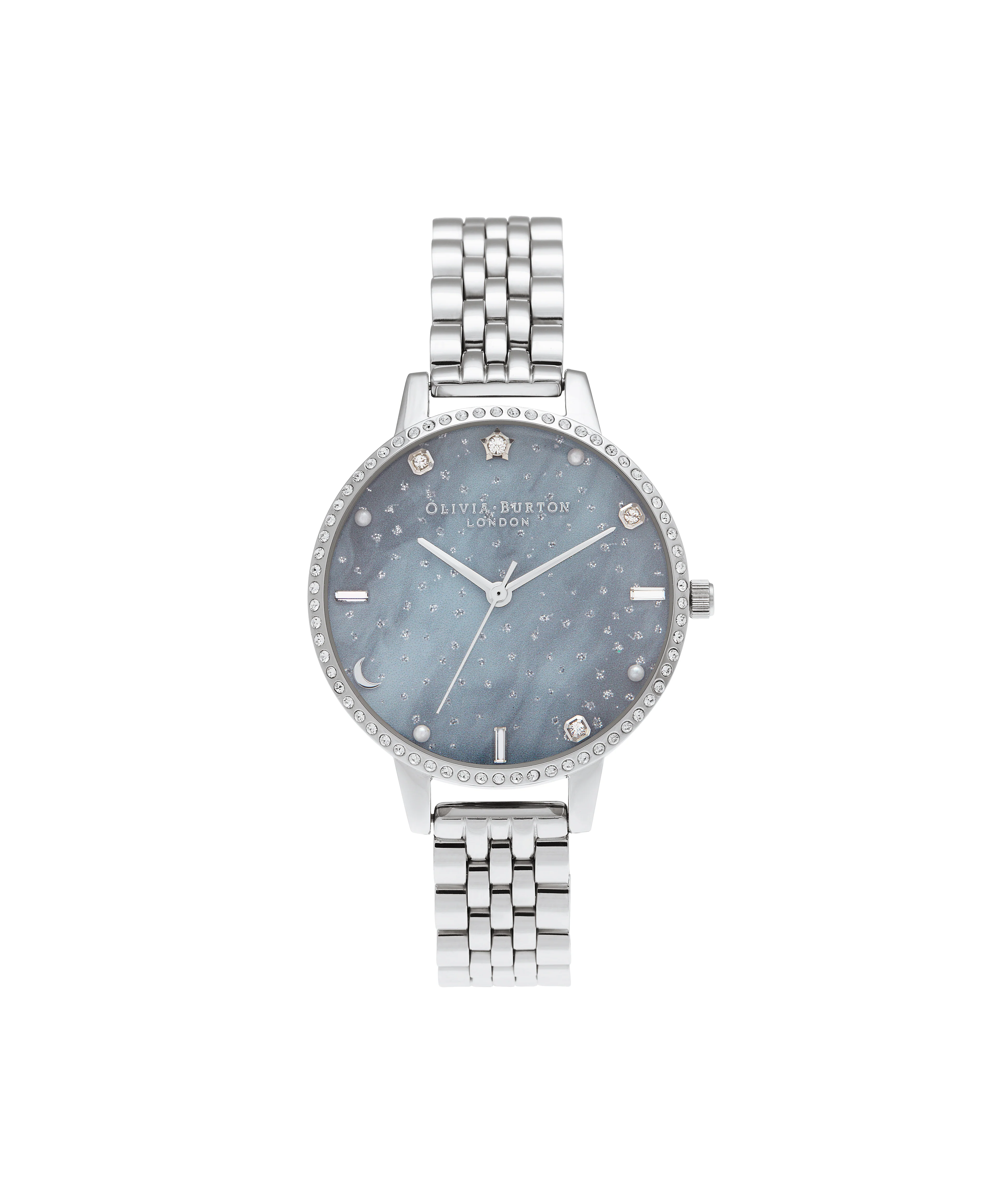 Olivia Burton Silver/ Resin/ Stone Watch-OB16GD65