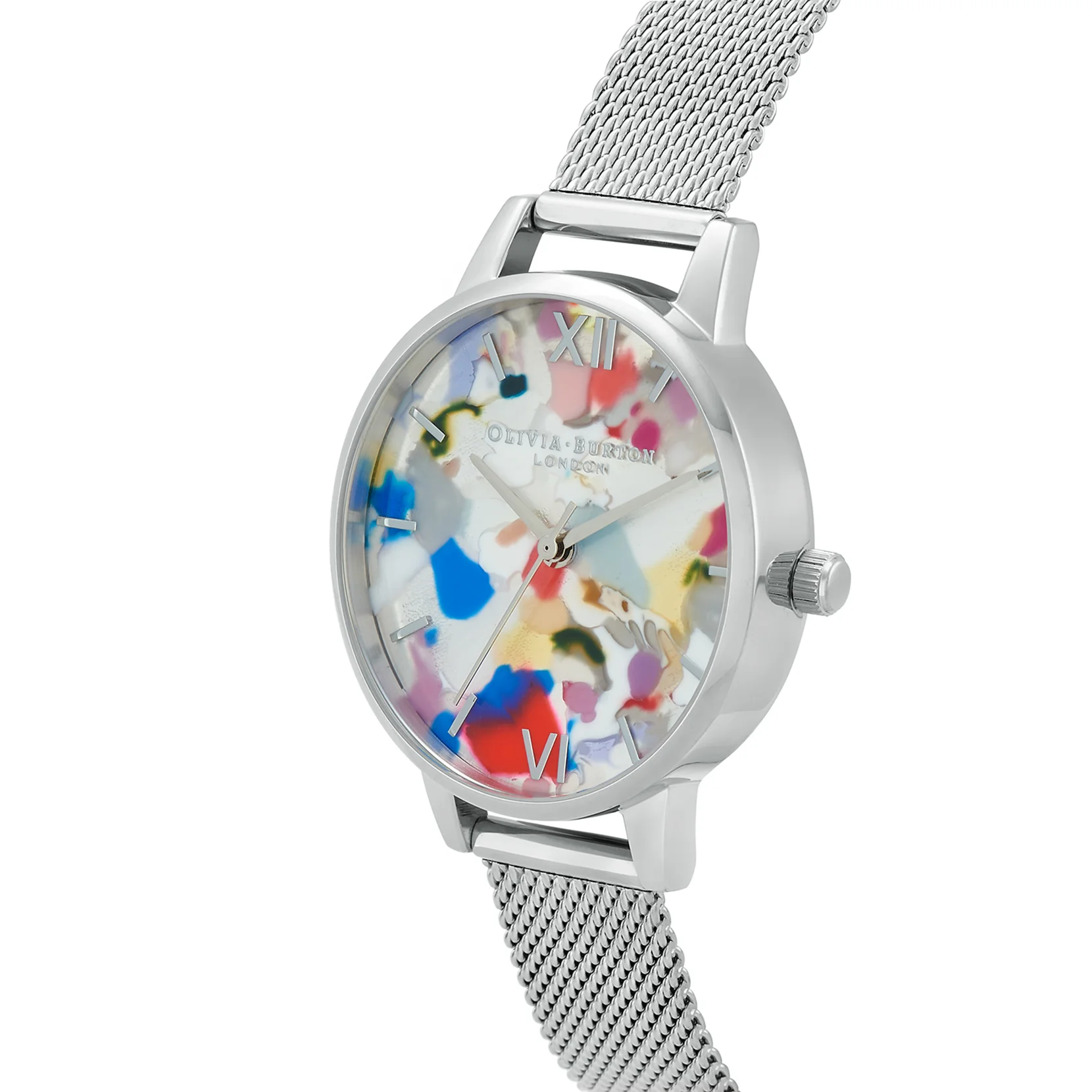 Olivia Burton Silver Watch Set with Removable Straps