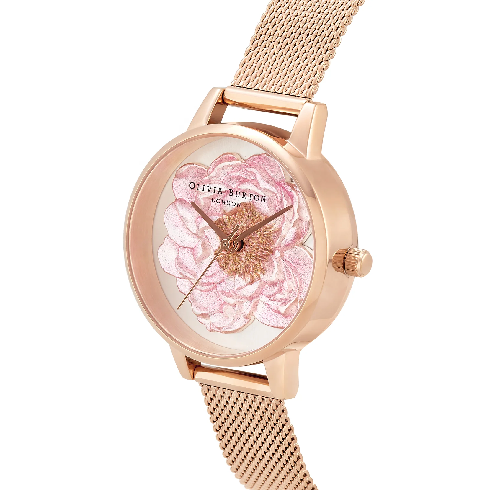 Olivia Burton Silver/ White Watch