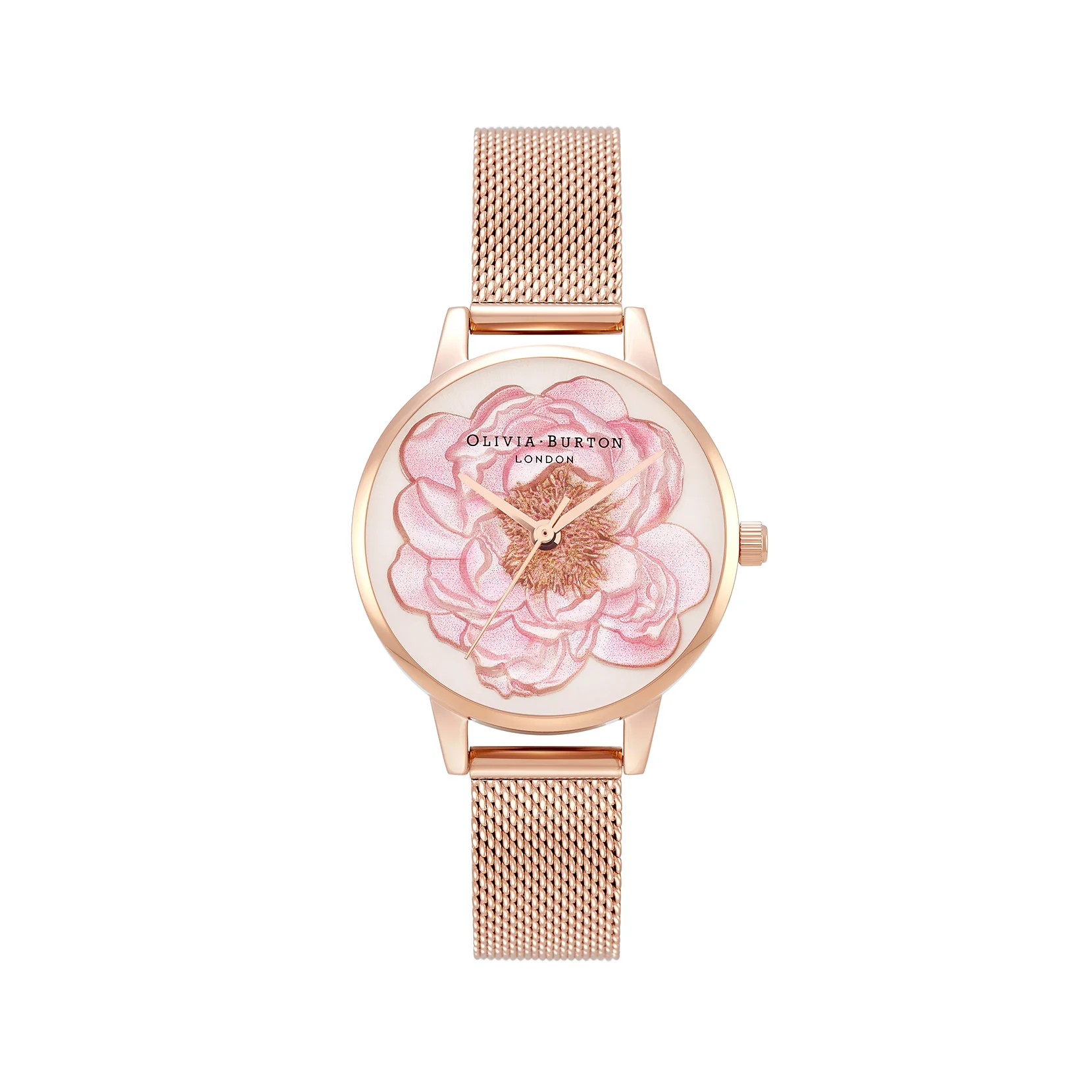 Olivia Burton Silver/ White Watch