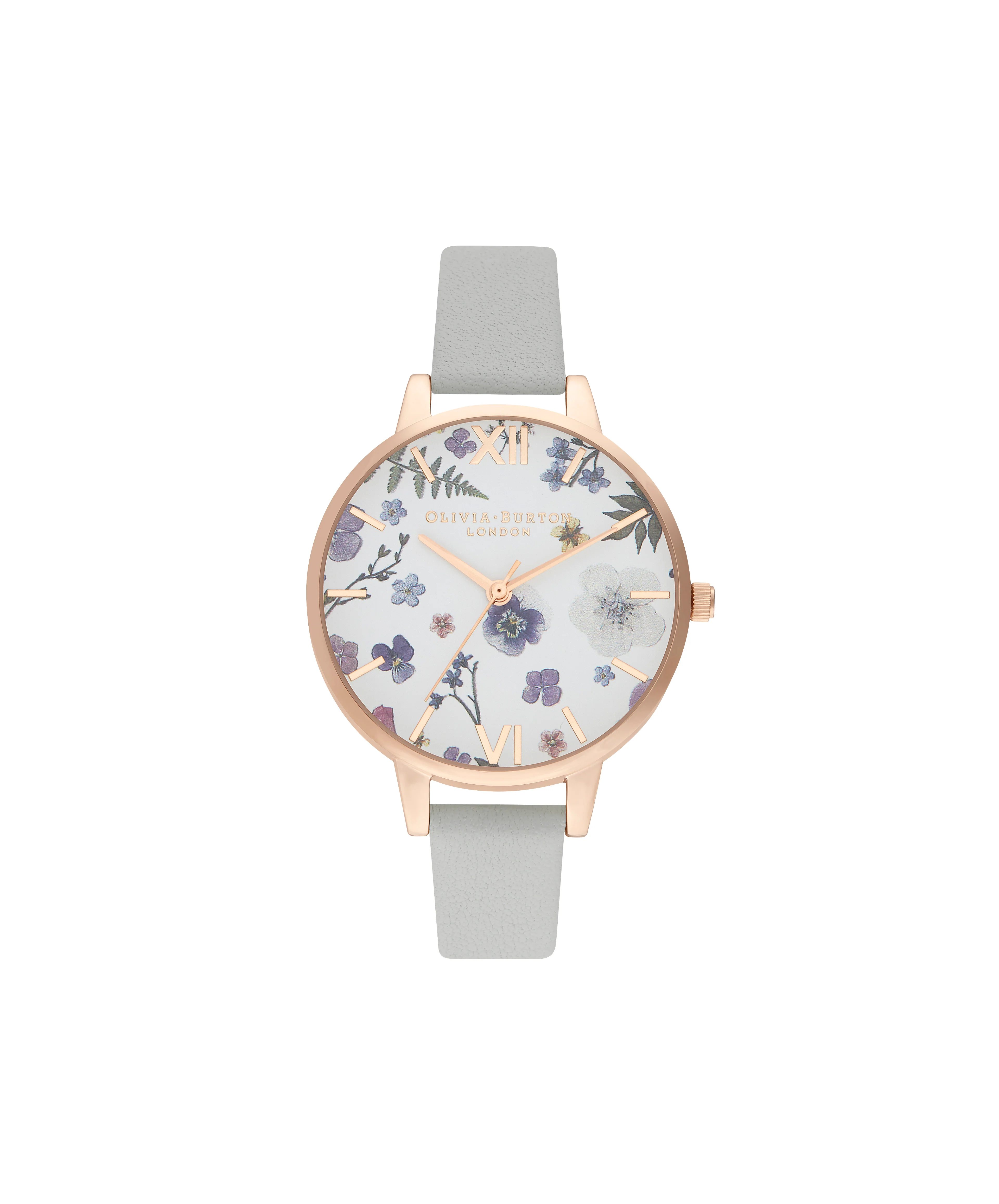Olivia Burton White/ Floral Watch-OB16AR10