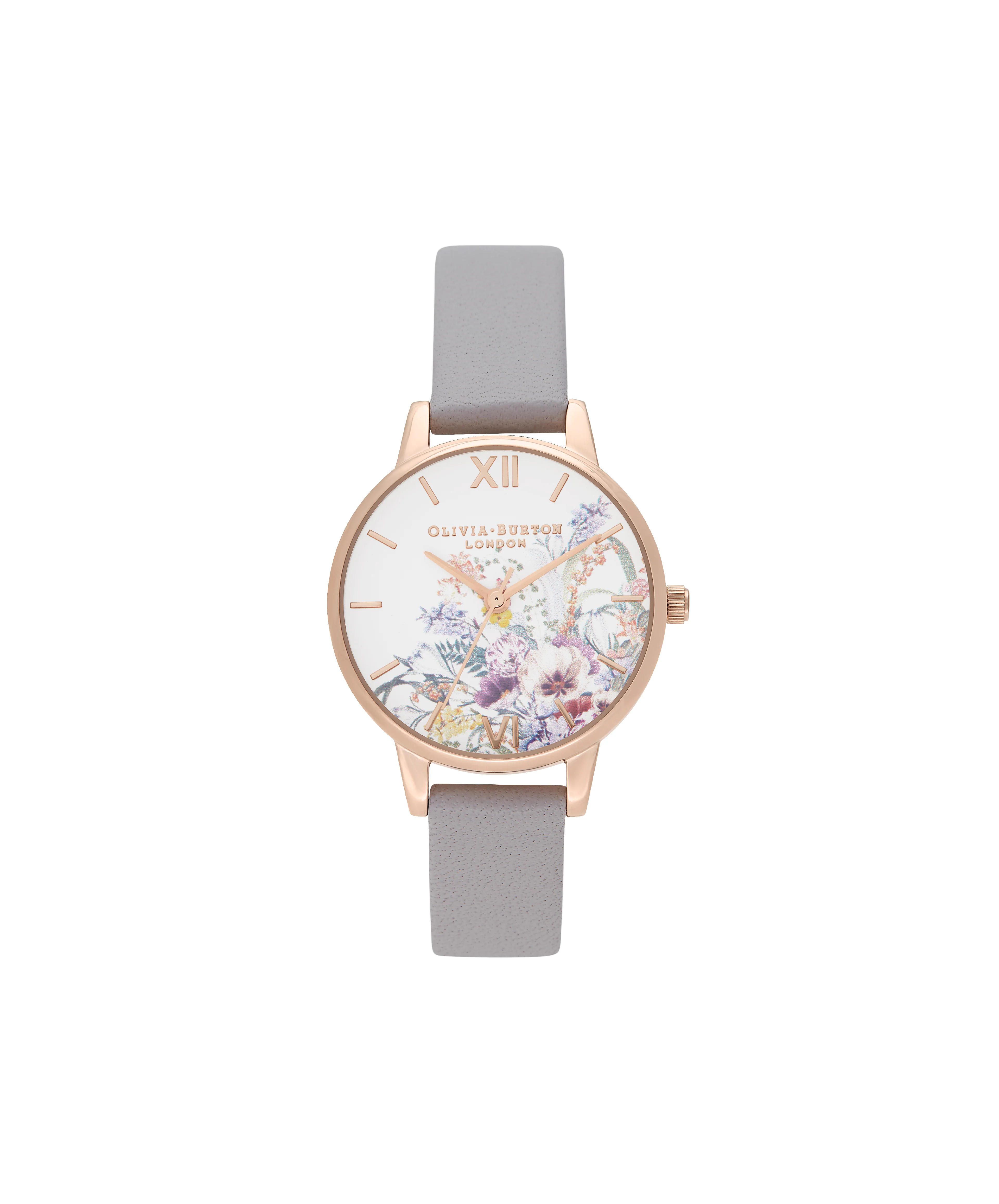 Olivia Burton White/ Floral Watch-OB16EG150