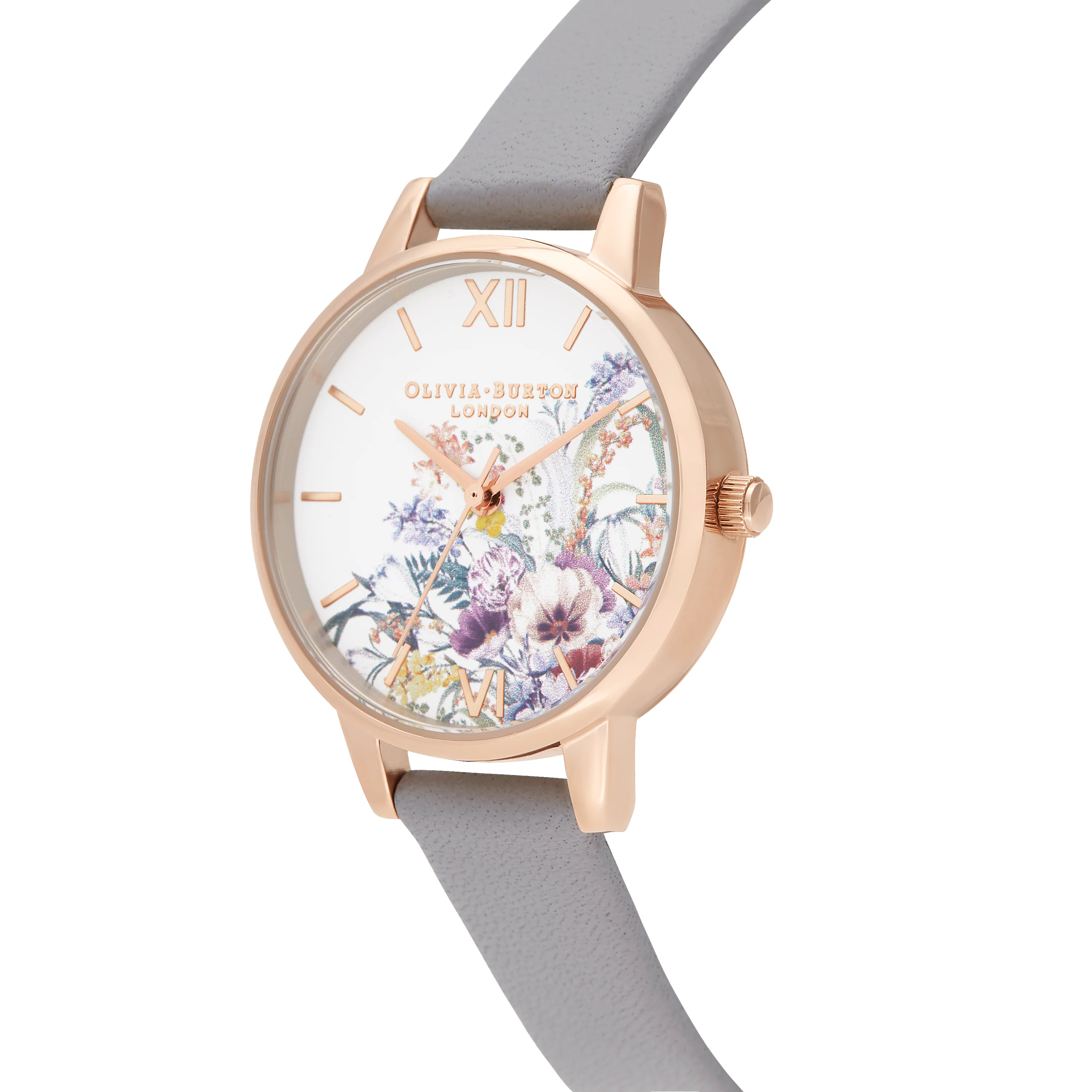 Olivia Burton White/ Floral Watch-OB16EG150