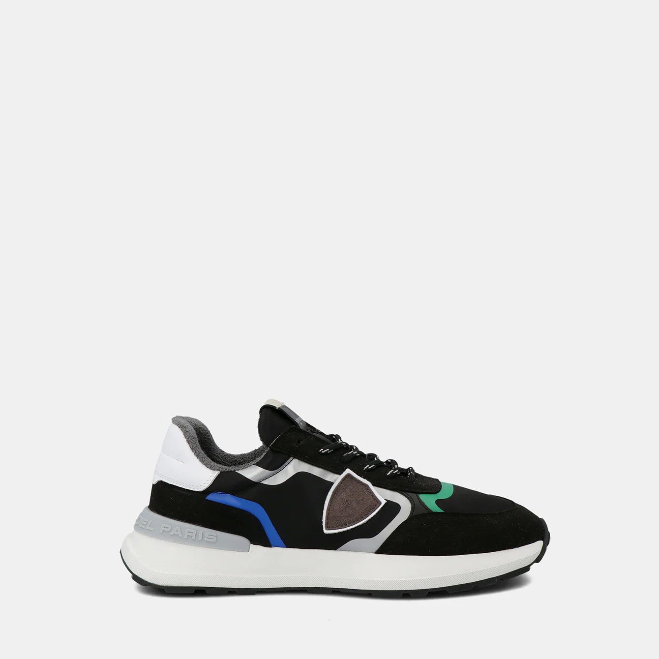 Philippe Model Antibes Low Man ATLUWT05 Tec Noir Vert Men"s Sneakers
