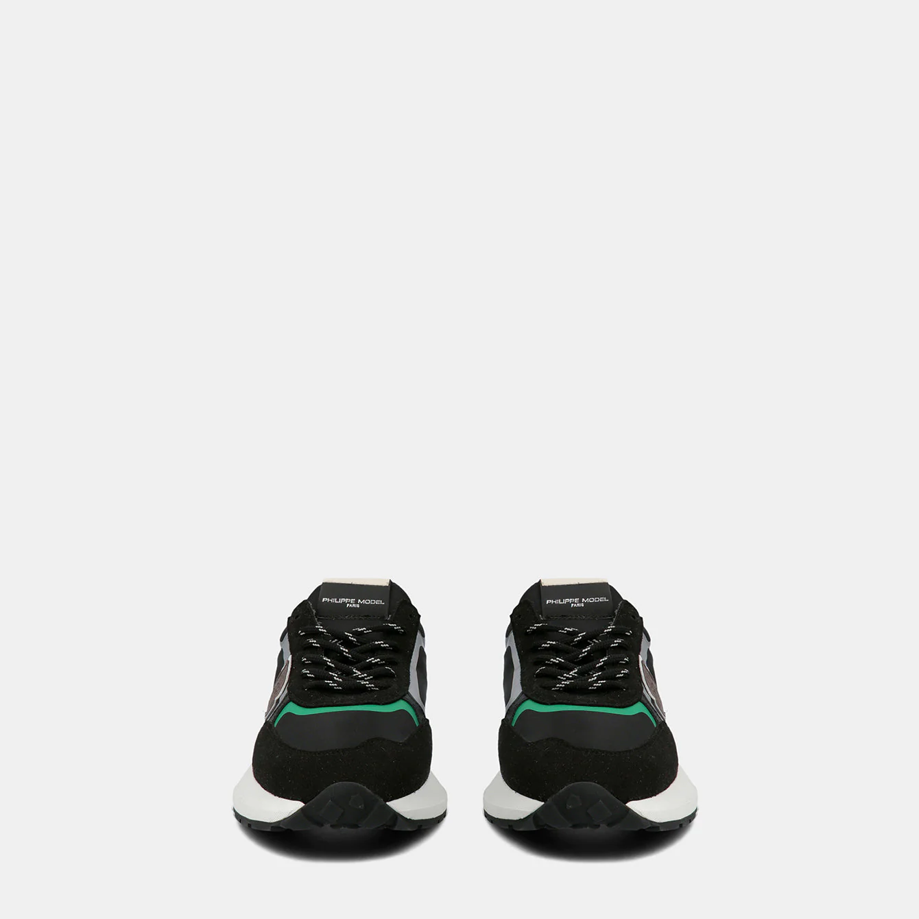 Philippe Model Antibes Low Man ATLUWT05 Tec Noir Vert Men"s Sneakers