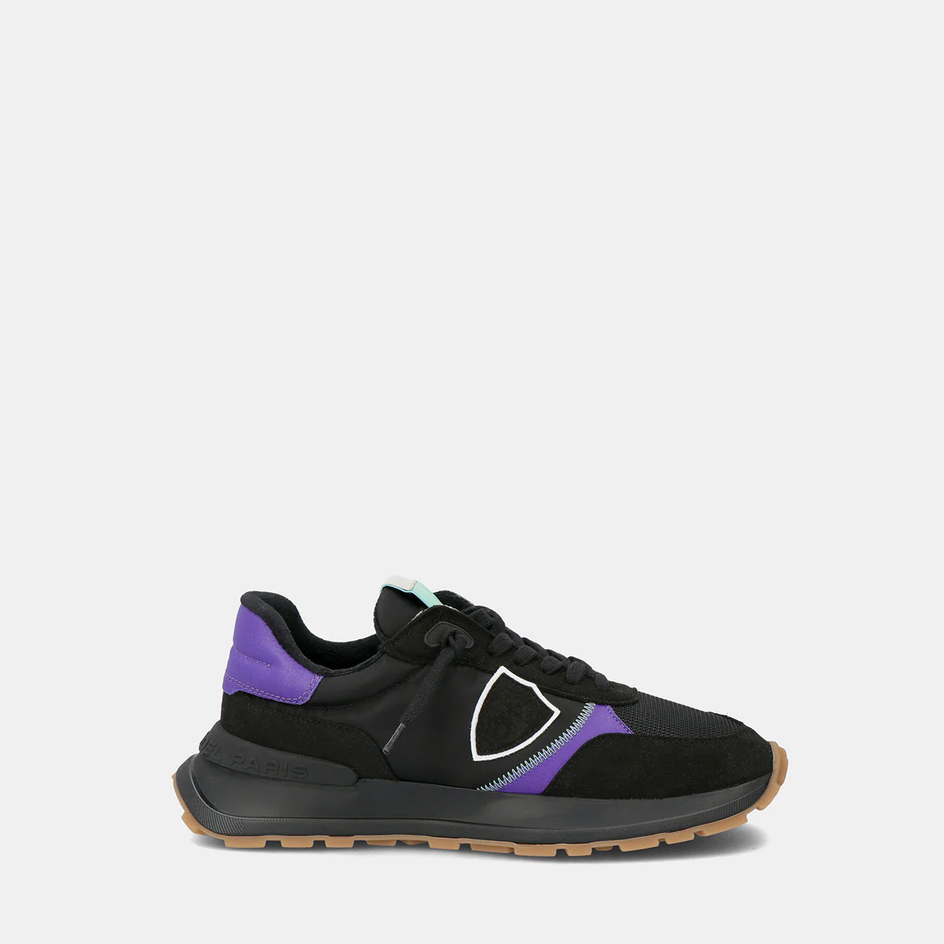 Philippe Model Antibes Low Woman ATLDWP05 Mndl Noir Vilet Women"s Sneakers