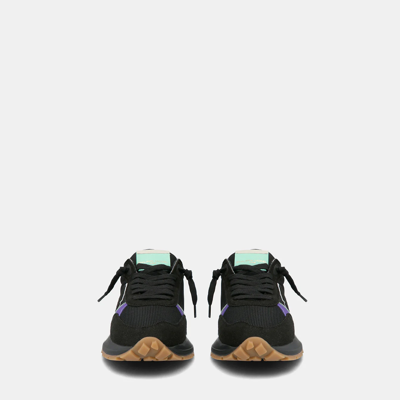 Philippe Model Antibes Low Woman ATLDWP05 Mndl Noir Vilet Women"s Sneakers