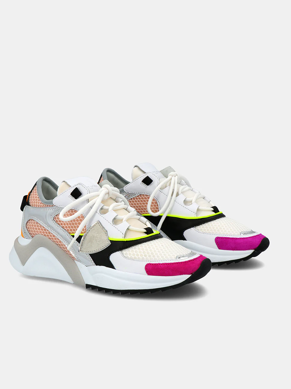 Philippe Model Eze Low Woman PMPE21EZLDWP03 Mndl Pop Rose Women"s Sneakers