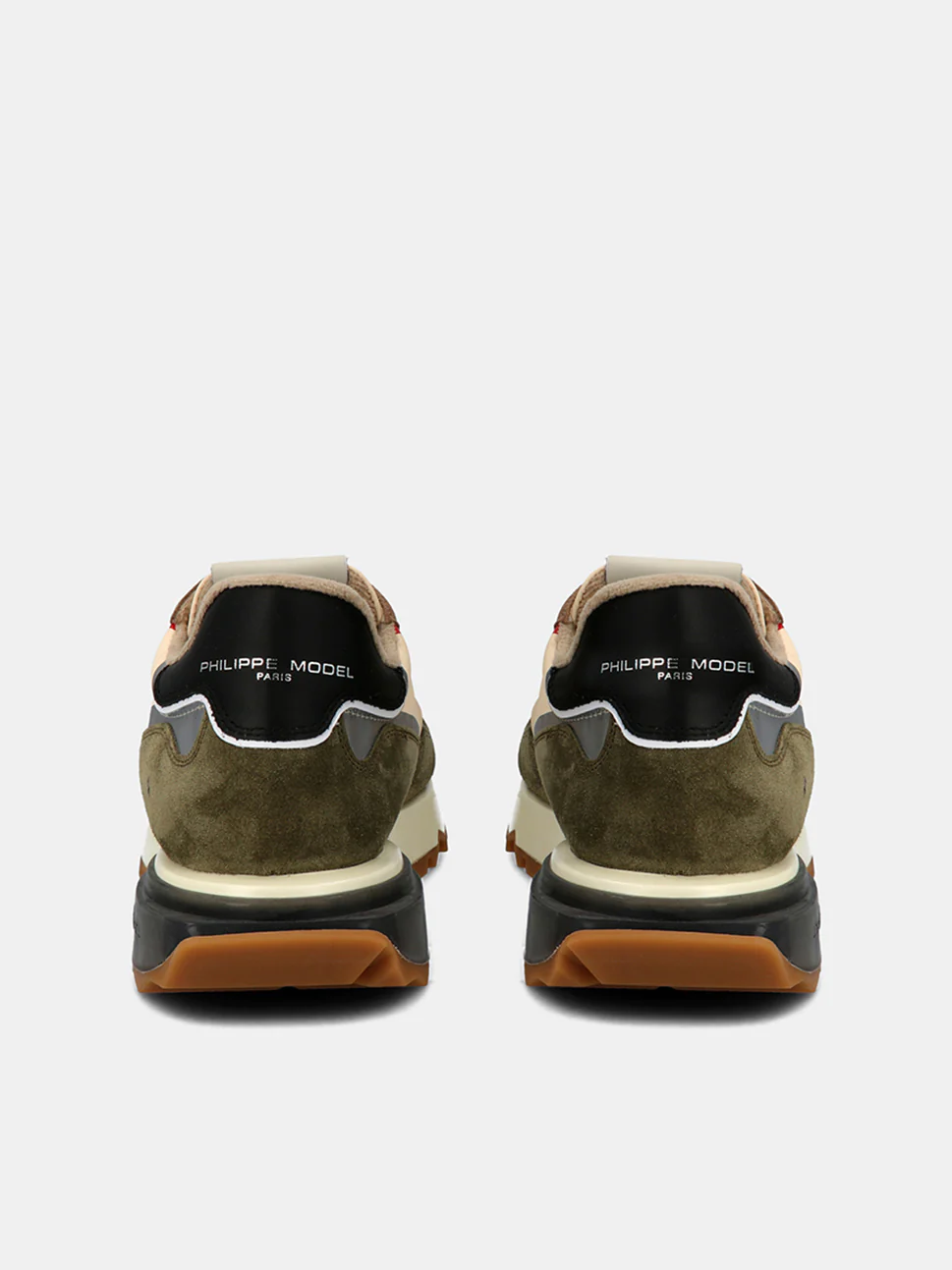 Philippe Model La Rue Low Man LRLUWT04 Mndl Tec Rouge Men"s Sneakers