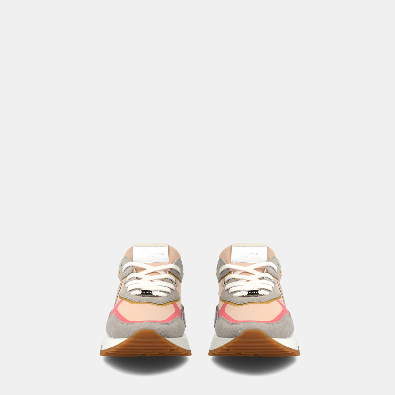 Philippe Model La Rue Low Woman LRLDSTP1 Satin Tech Nude Women"s Sneakers