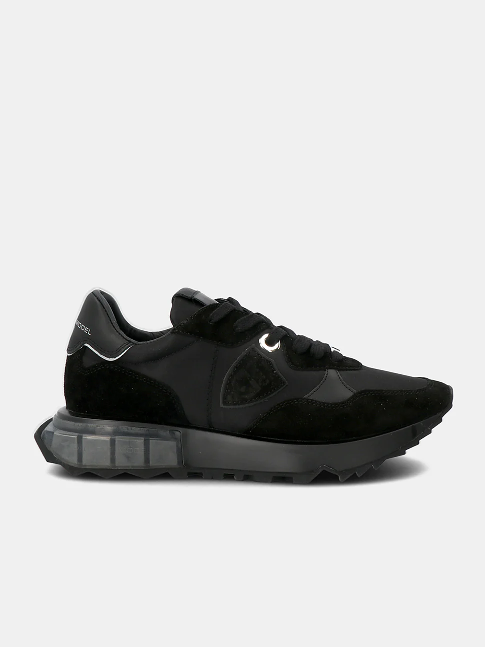 Philippe Model La Rue Low Woman LRLDW011 Mndl Noir Noir Women"s Sneakers