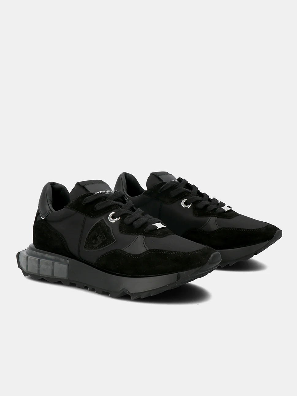 Philippe Model La Rue Low Woman LRLDW011 Mndl Noir Noir Women"s Sneakers