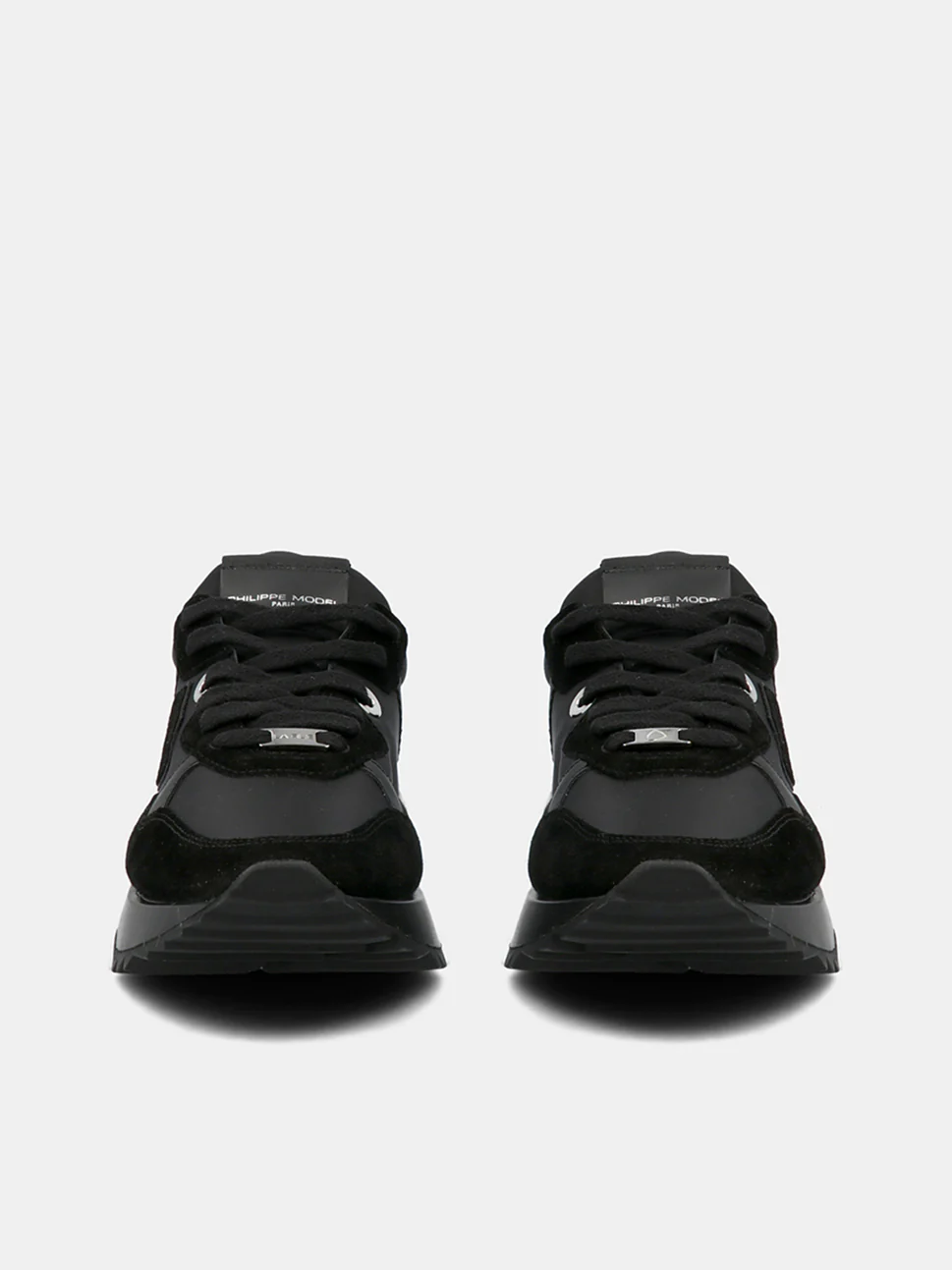Philippe Model La Rue Low Woman LRLDW011 Mndl Noir Noir Women"s Sneakers
