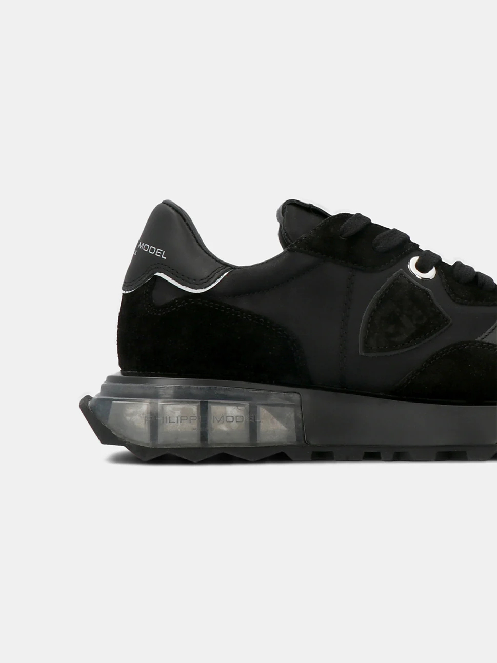 Philippe Model La Rue Low Woman LRLDW011 Mndl Noir Noir Women"s Sneakers