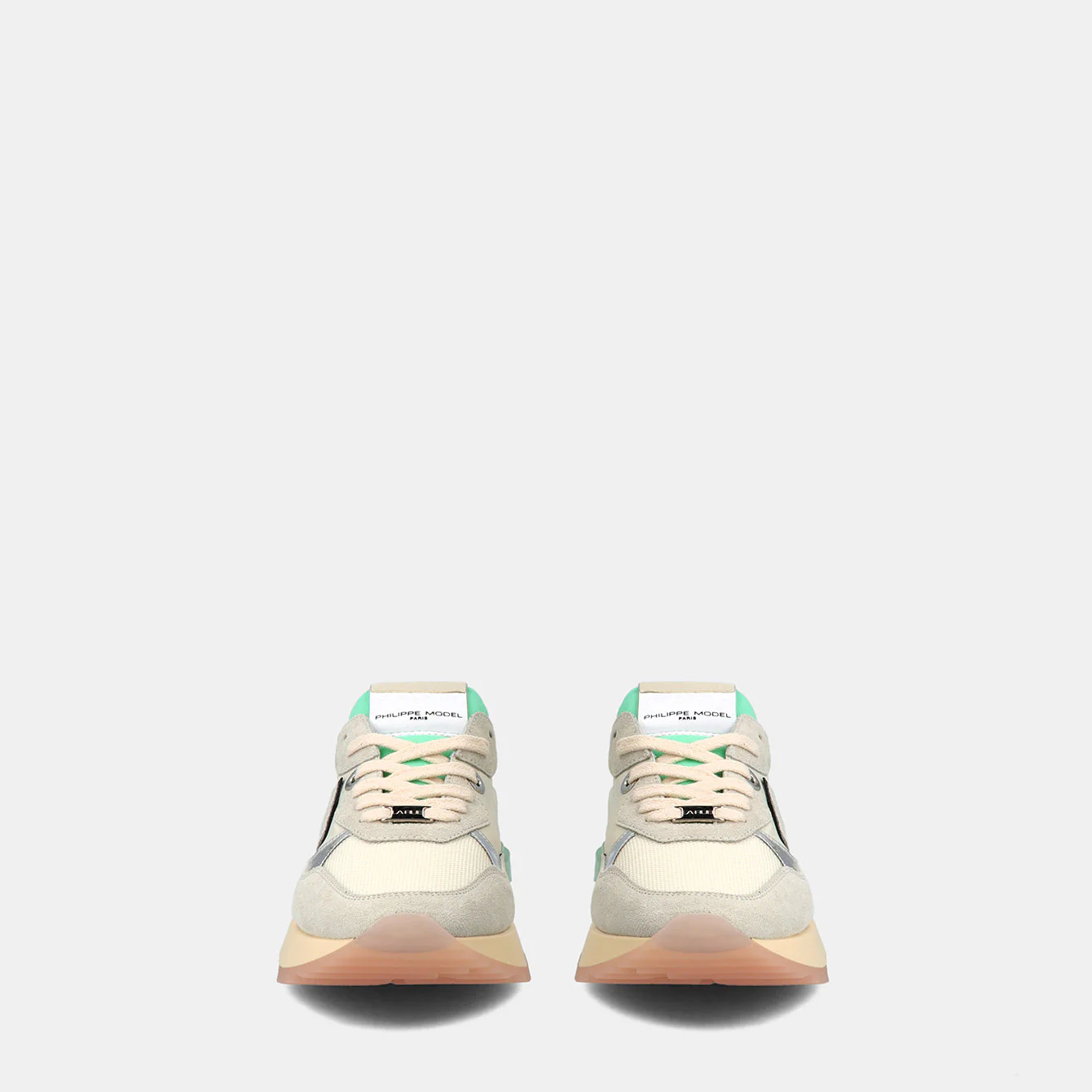 Philippe Model La Rue Low Woman LRLDWA03 Mndl Dnml Eau Women"s Sneakers